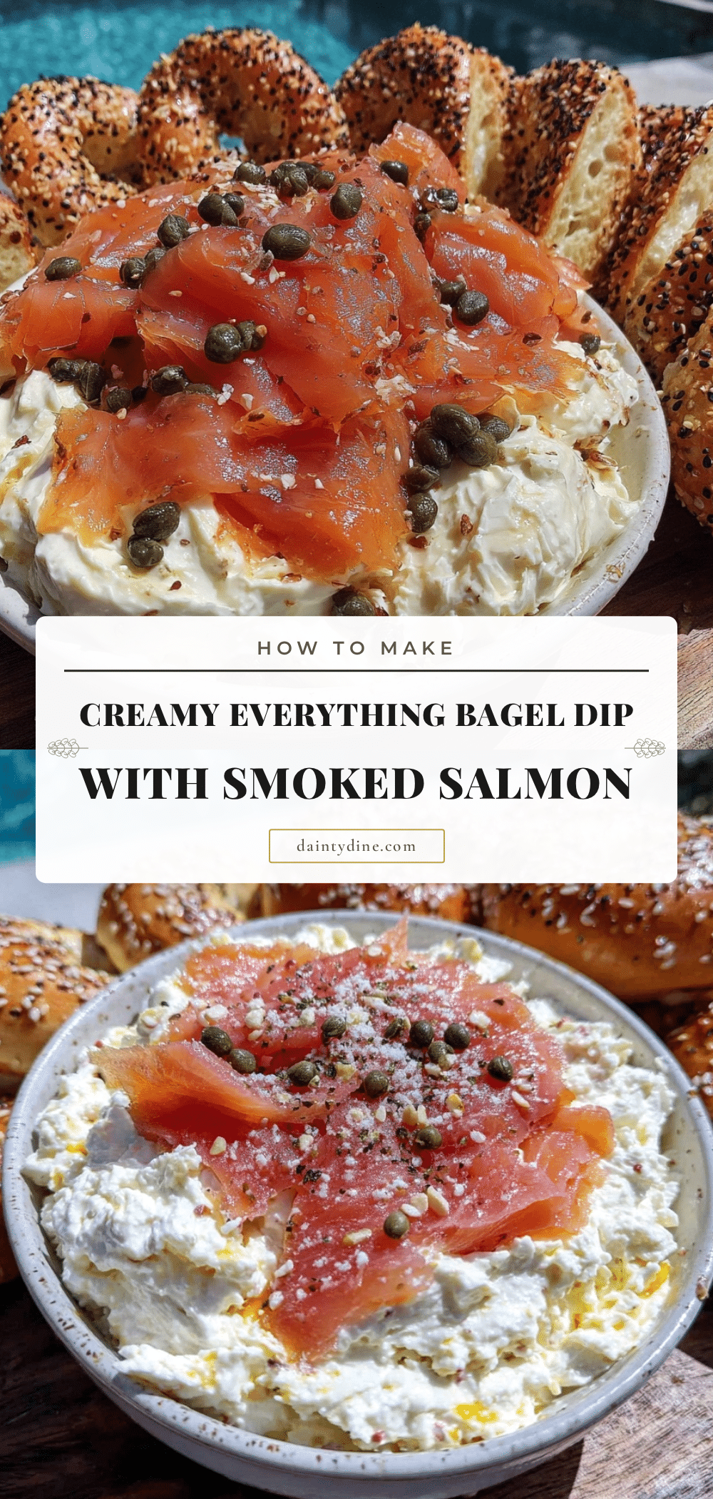 everything bagel dip with smoked salmon recipe