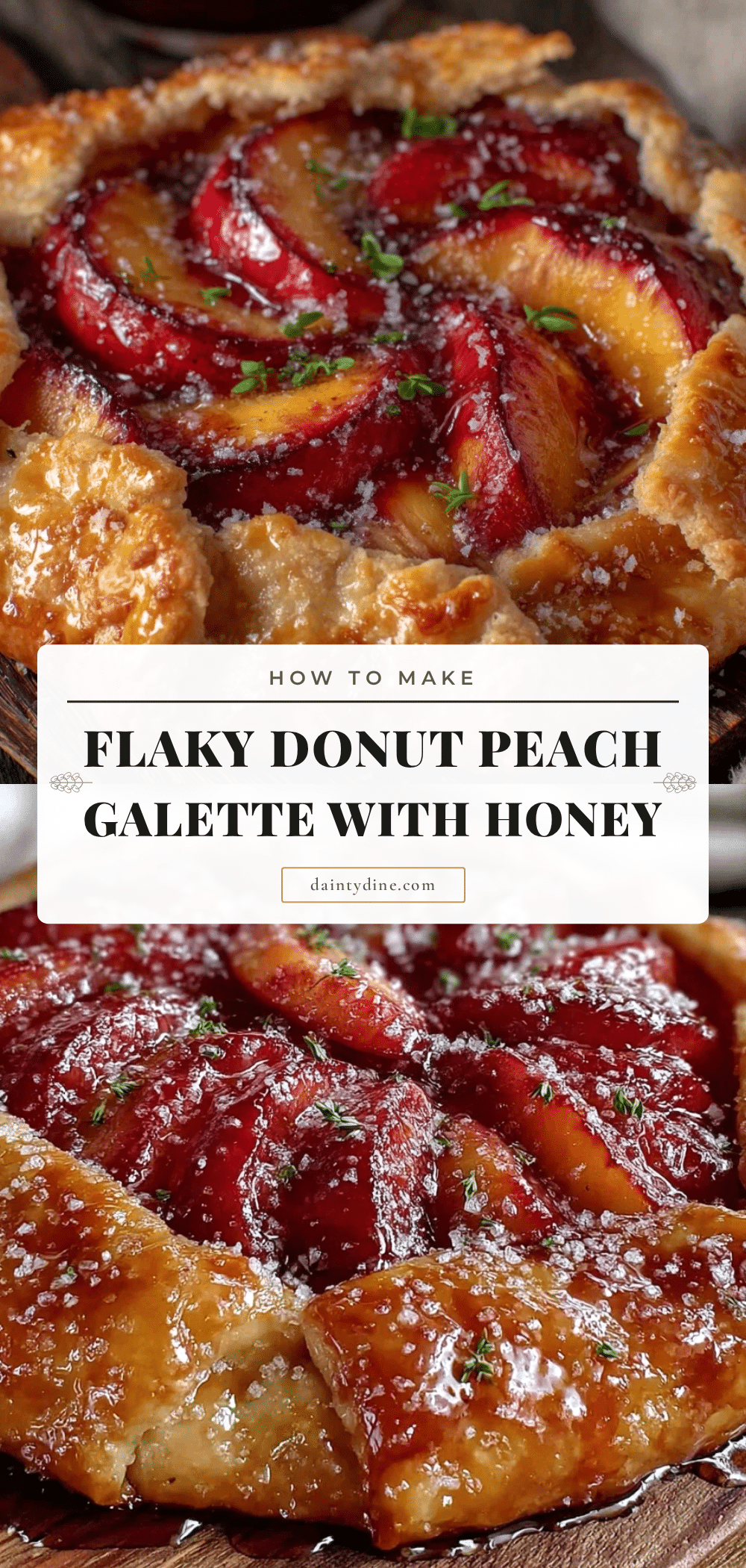 flaky donut peach galette recipe