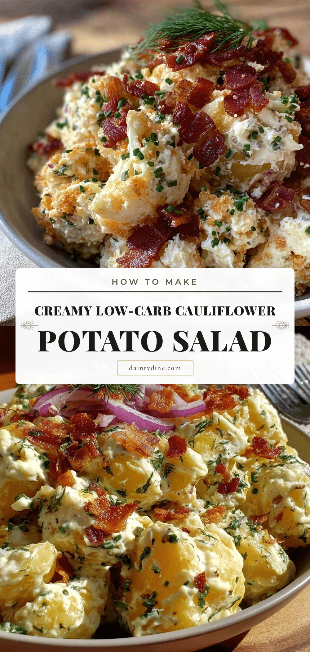 fresh cauliflower potato salad recipe