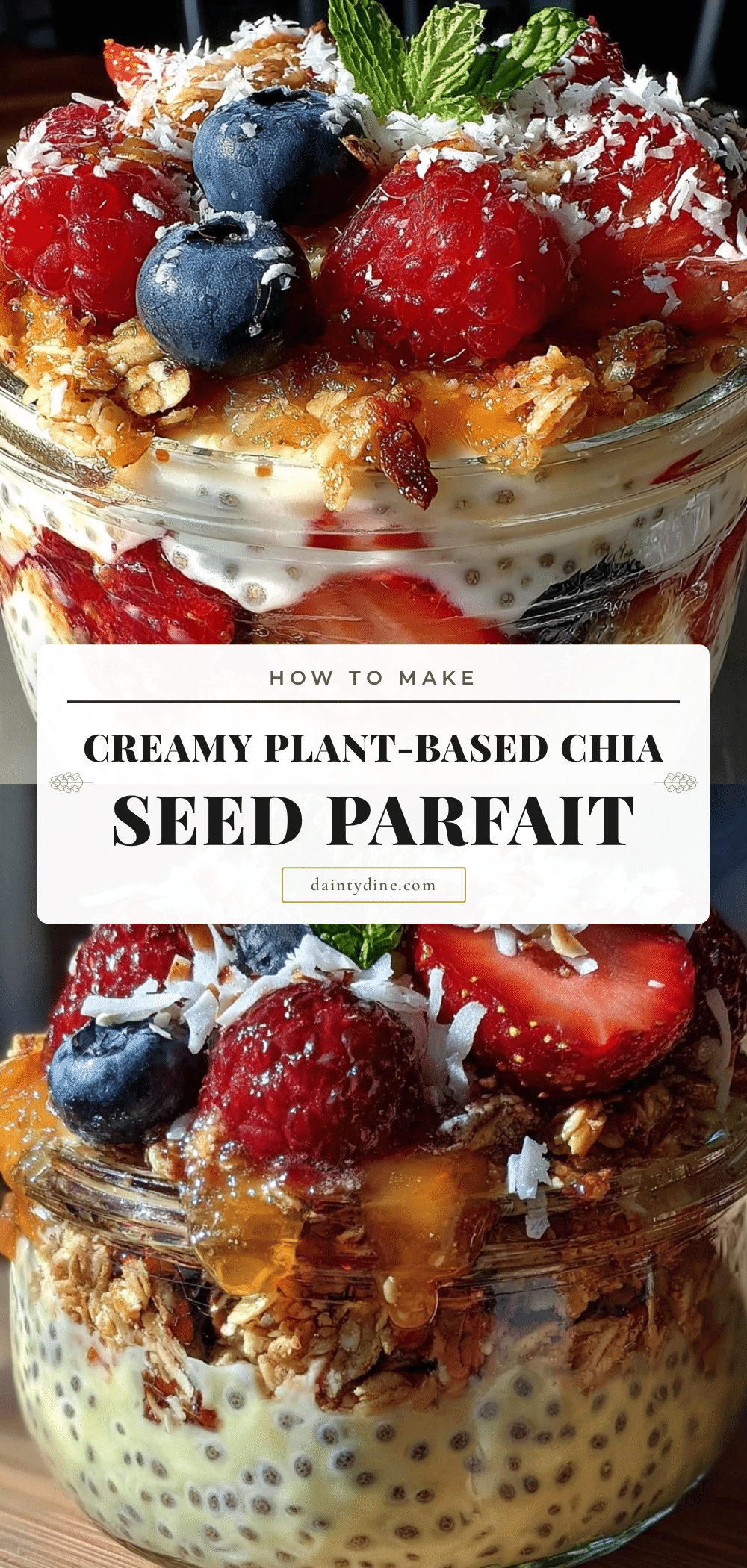 fresh chia seed pudding parfait recipe
