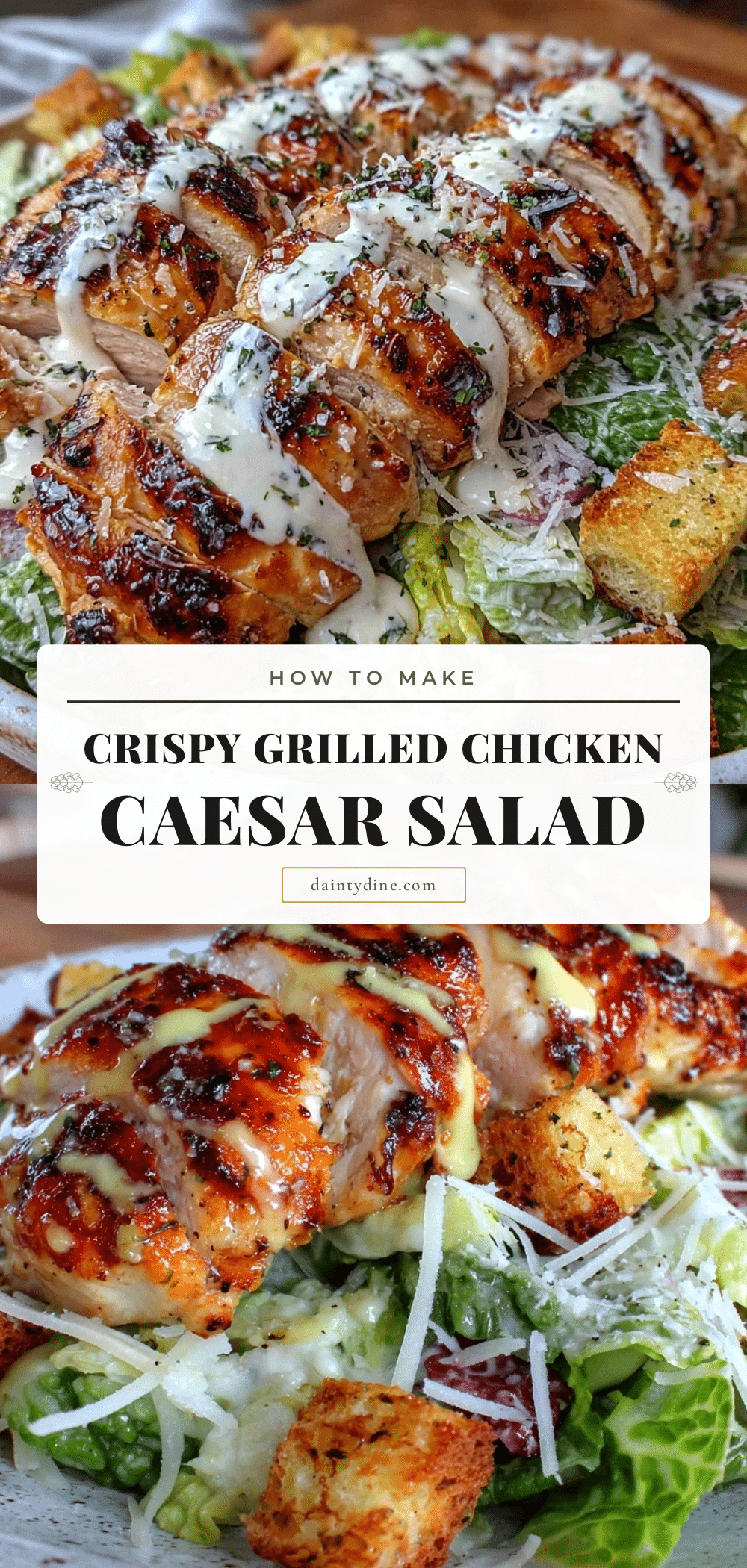 fresh grilled chicken caesar salad recipe