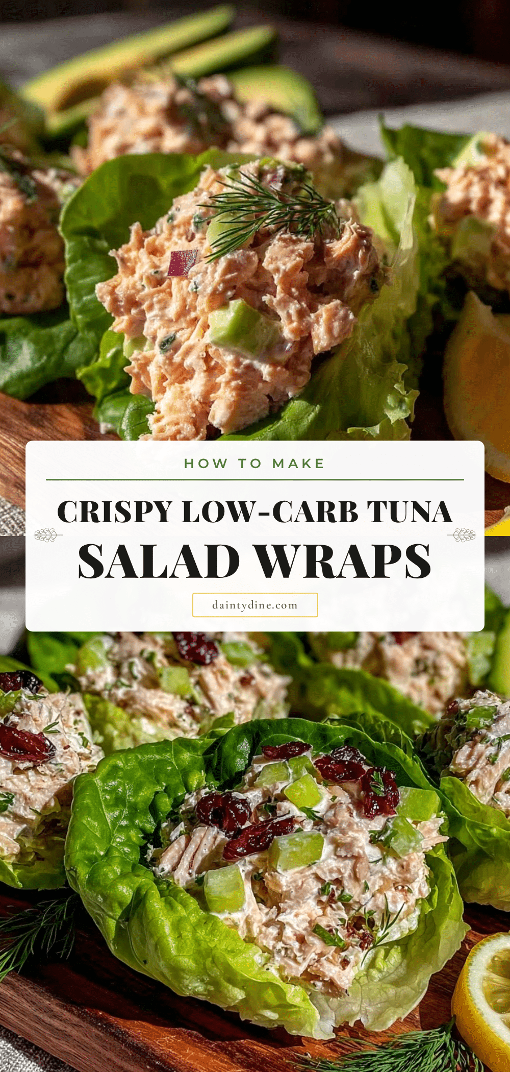 fresh tuna salad lettuce wraps recipe