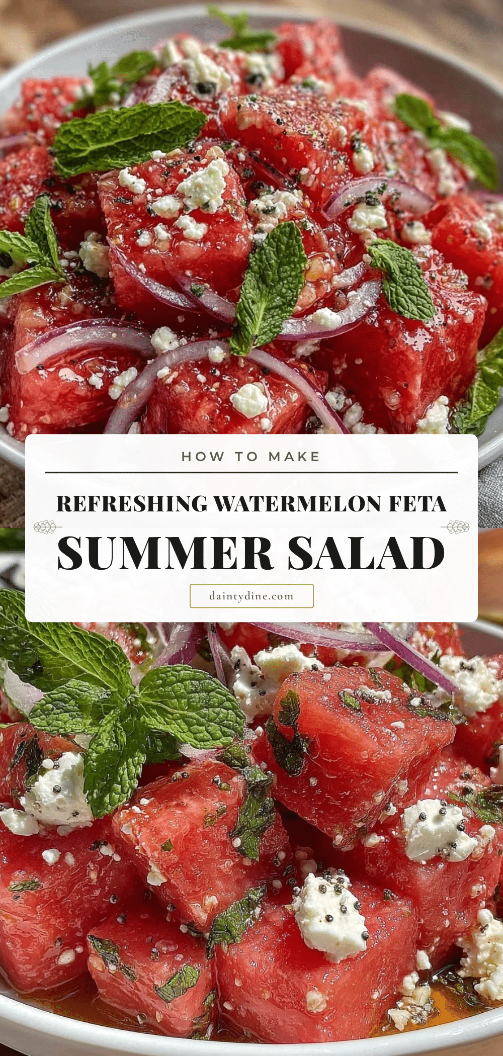 fresh watermelon and feta salad recipe