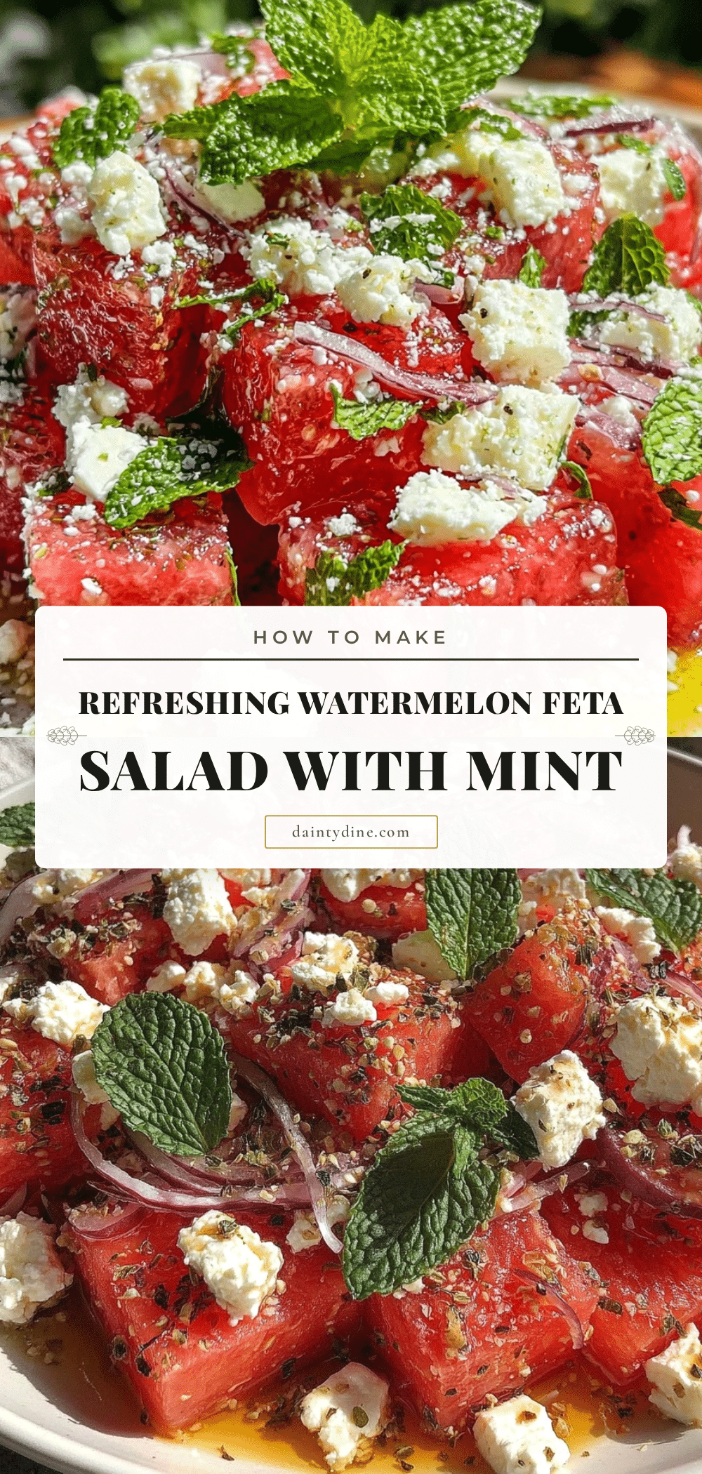 fresh watermelon feta salad recipe