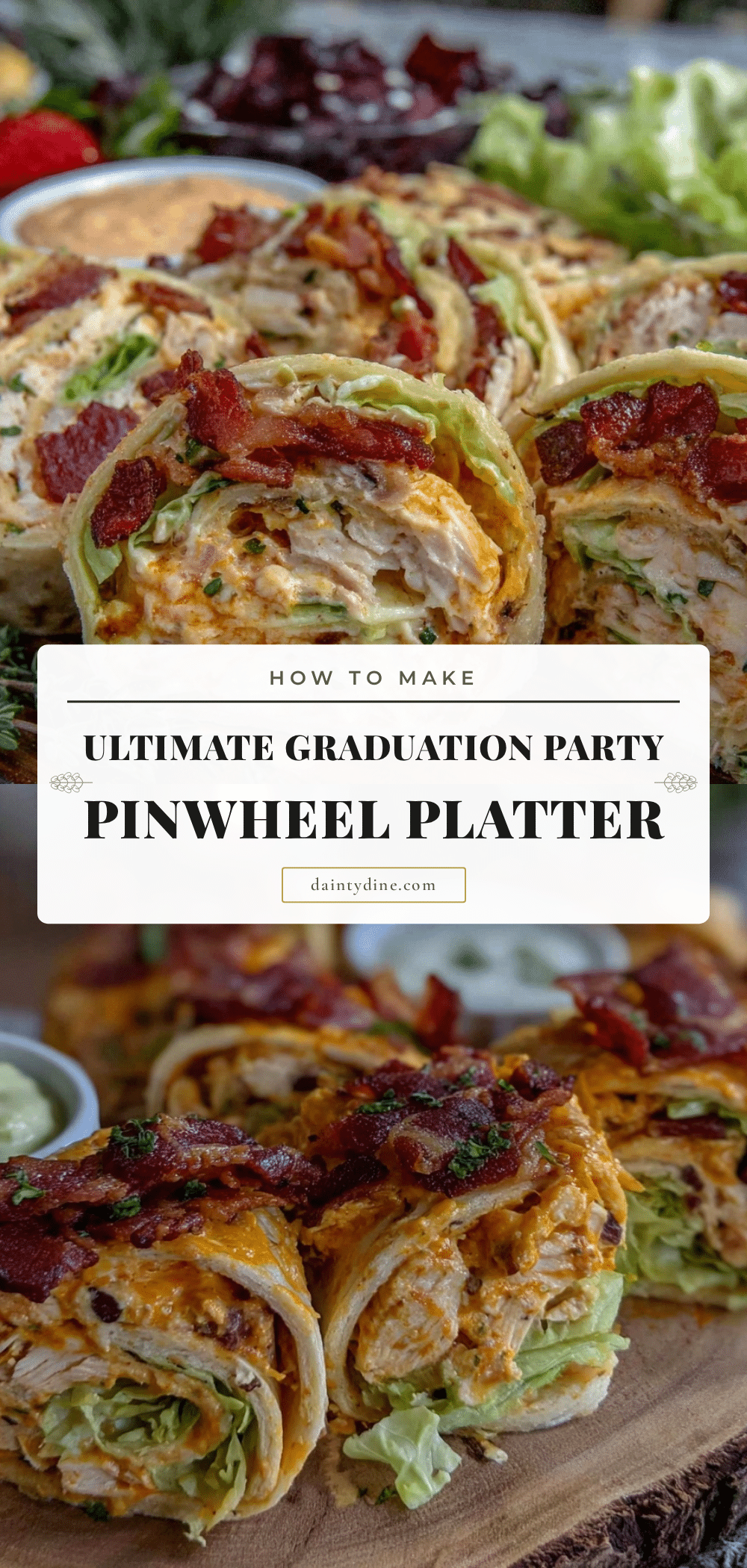 graduation party pinwheel platter recipe