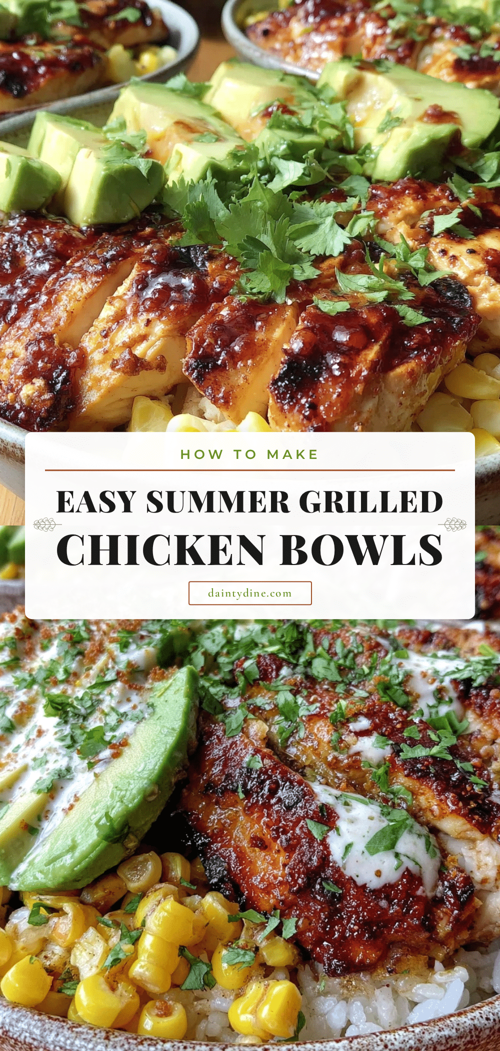 grilled chicken bowls recipe