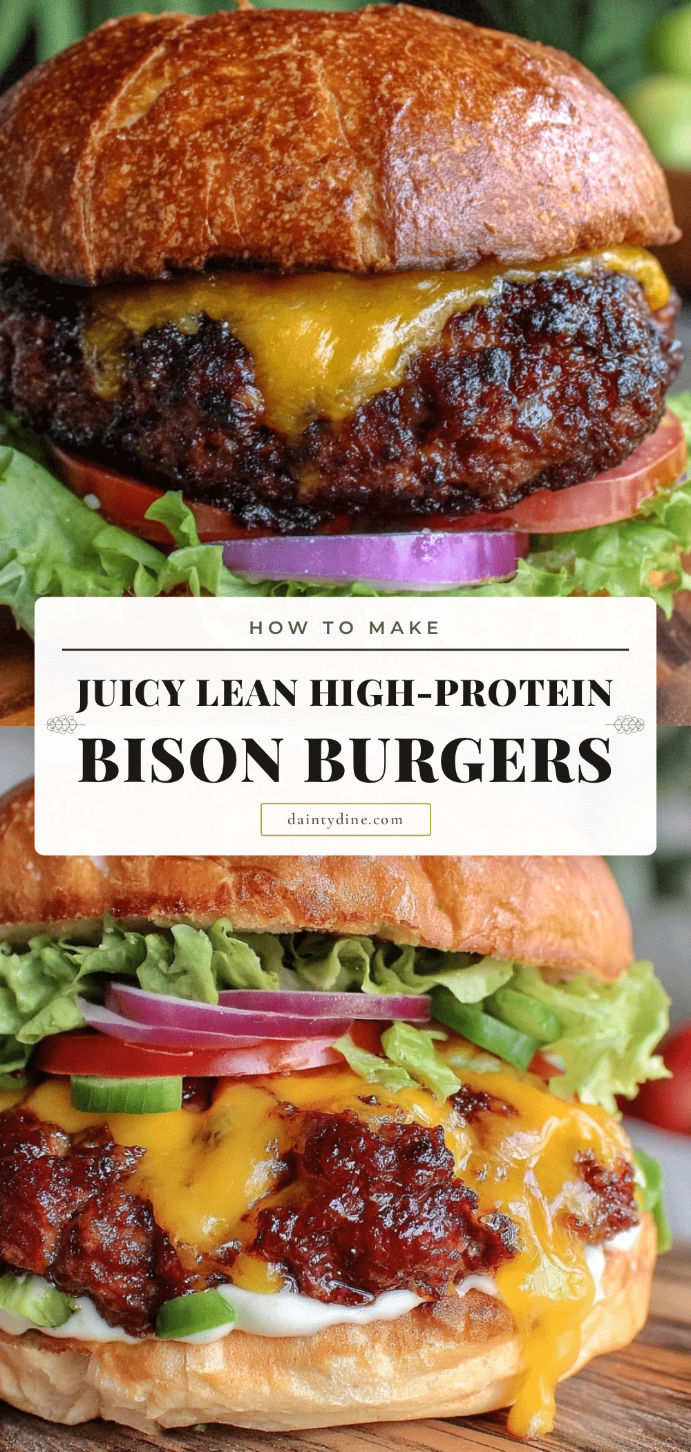 healthy bison burgers recipe
