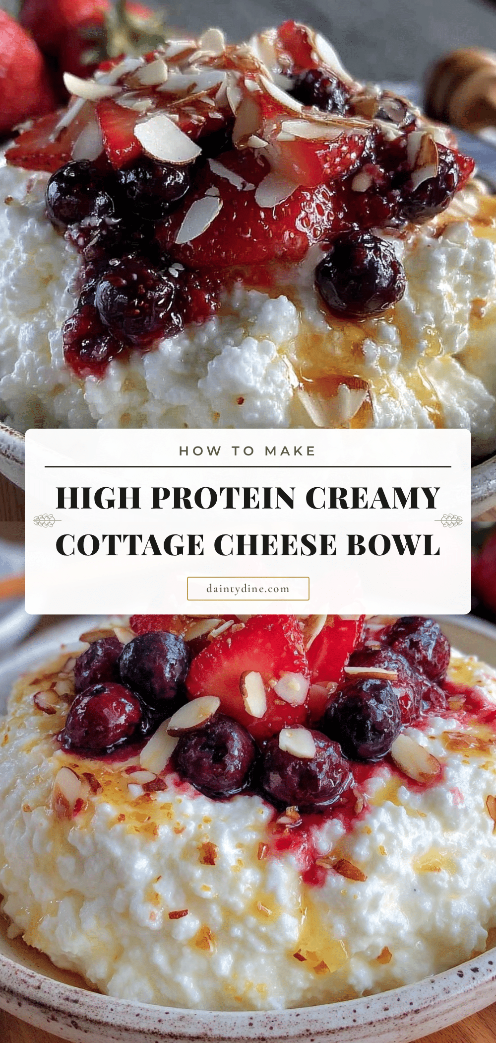 healthy cottage cheese protein bowl recipe