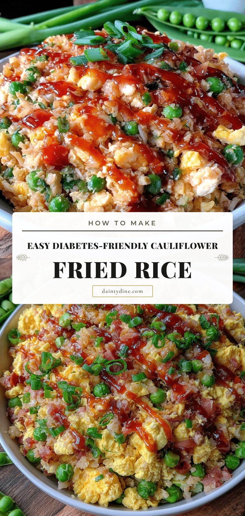 Healthy Diabetes-Friendly Cauliflower Fried Rice recipe