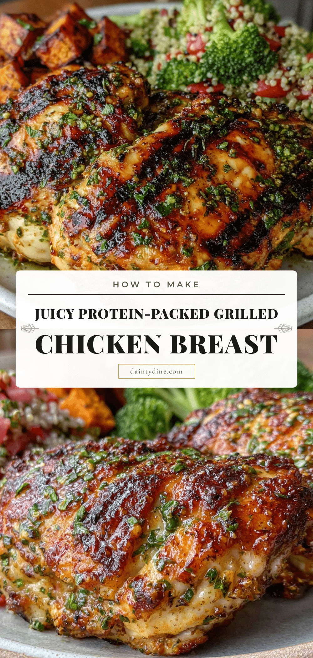 healthy grilled chicken breast meal prep recipe