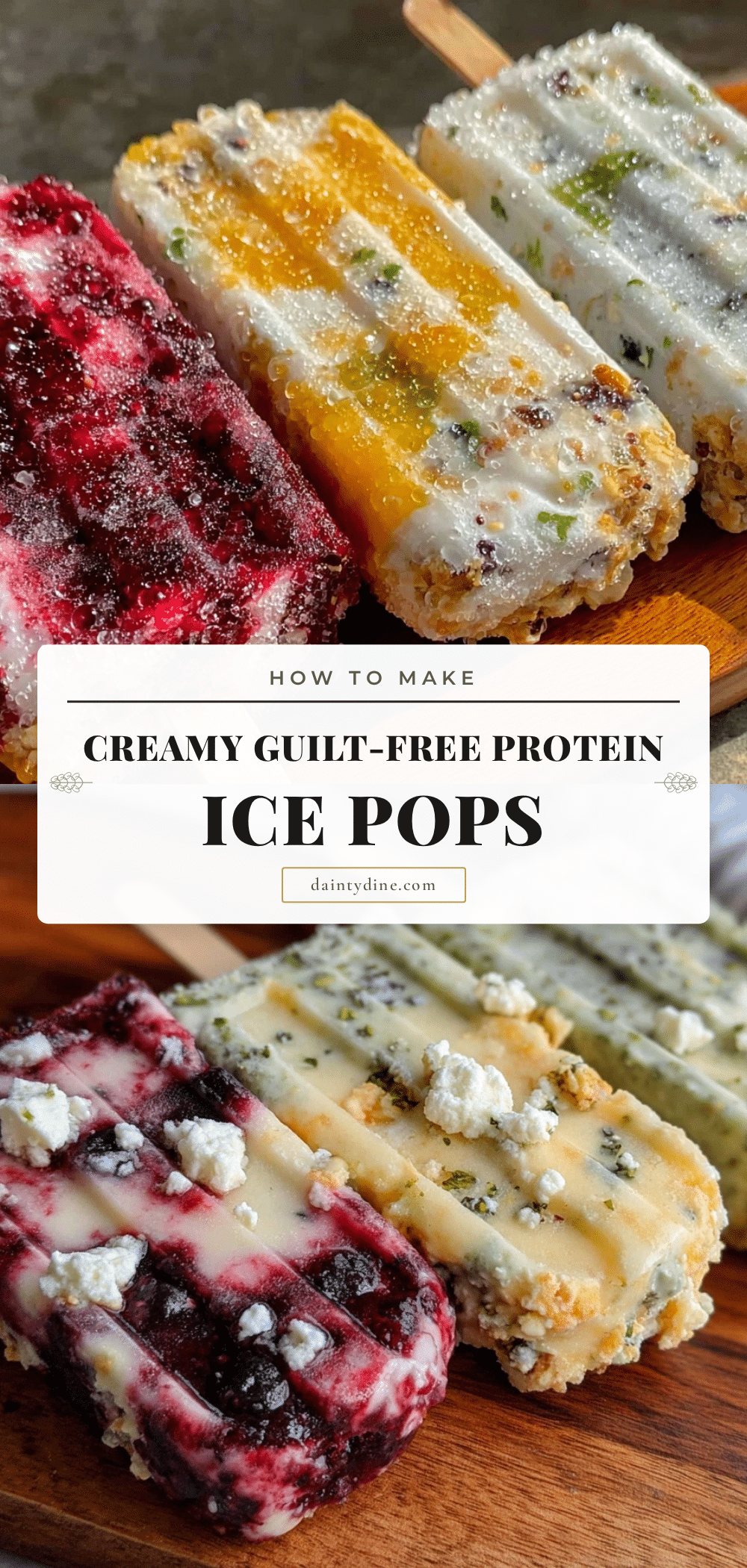 healthy protein ice pops recipe
