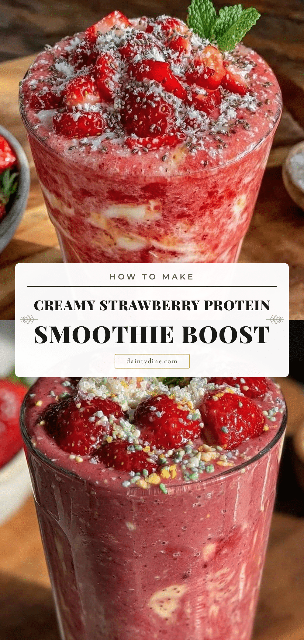 healthy strawberry protein smoothie recipe