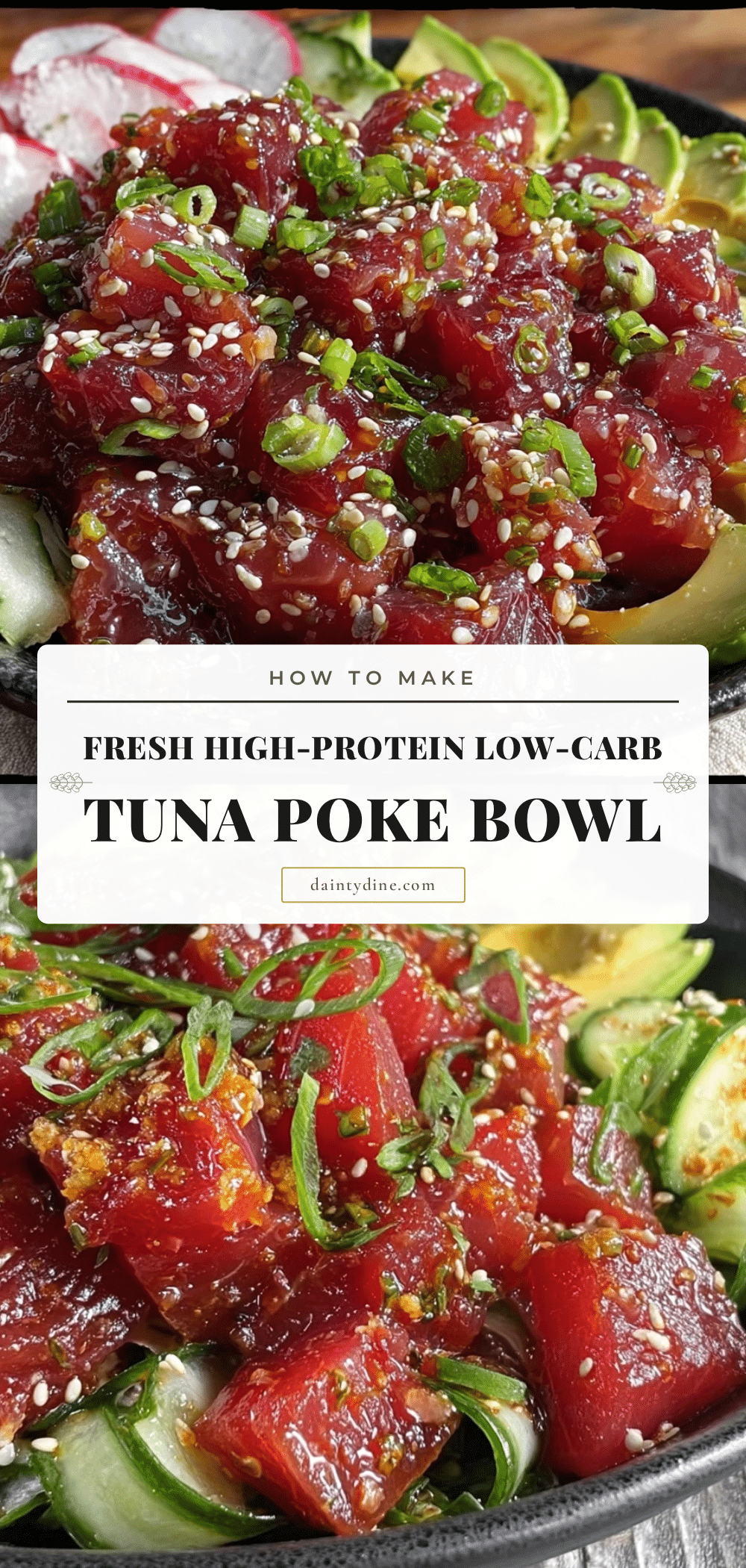 healthy tuna poke bowl recipe