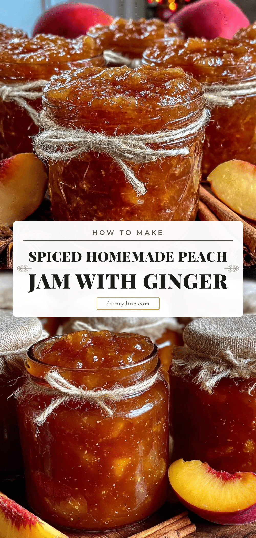 homemade spiced peach jam recipe