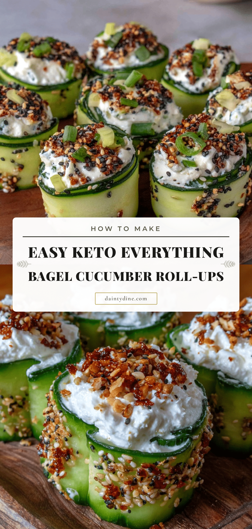 keto everything bagel cream cheese cucumber roll-ups recipe