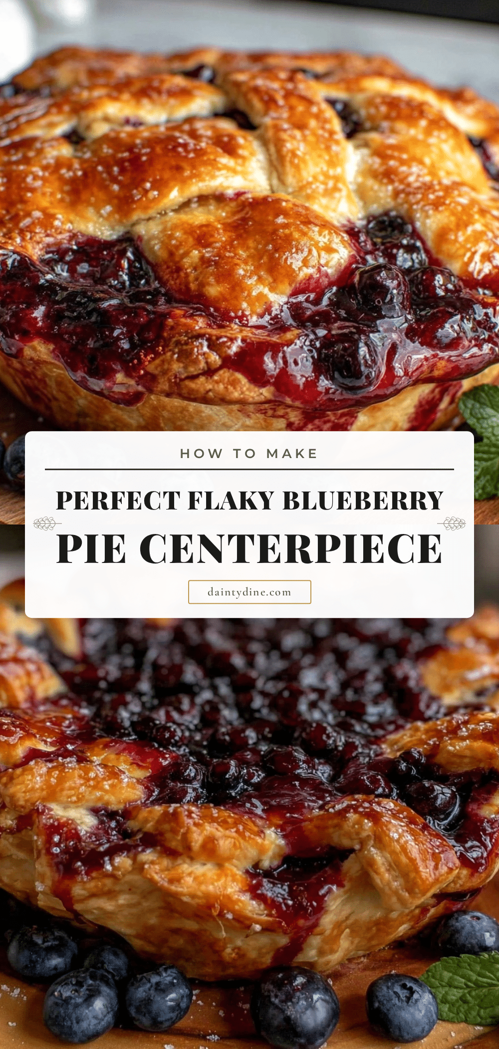 perfect flaky blueberry pie recipe