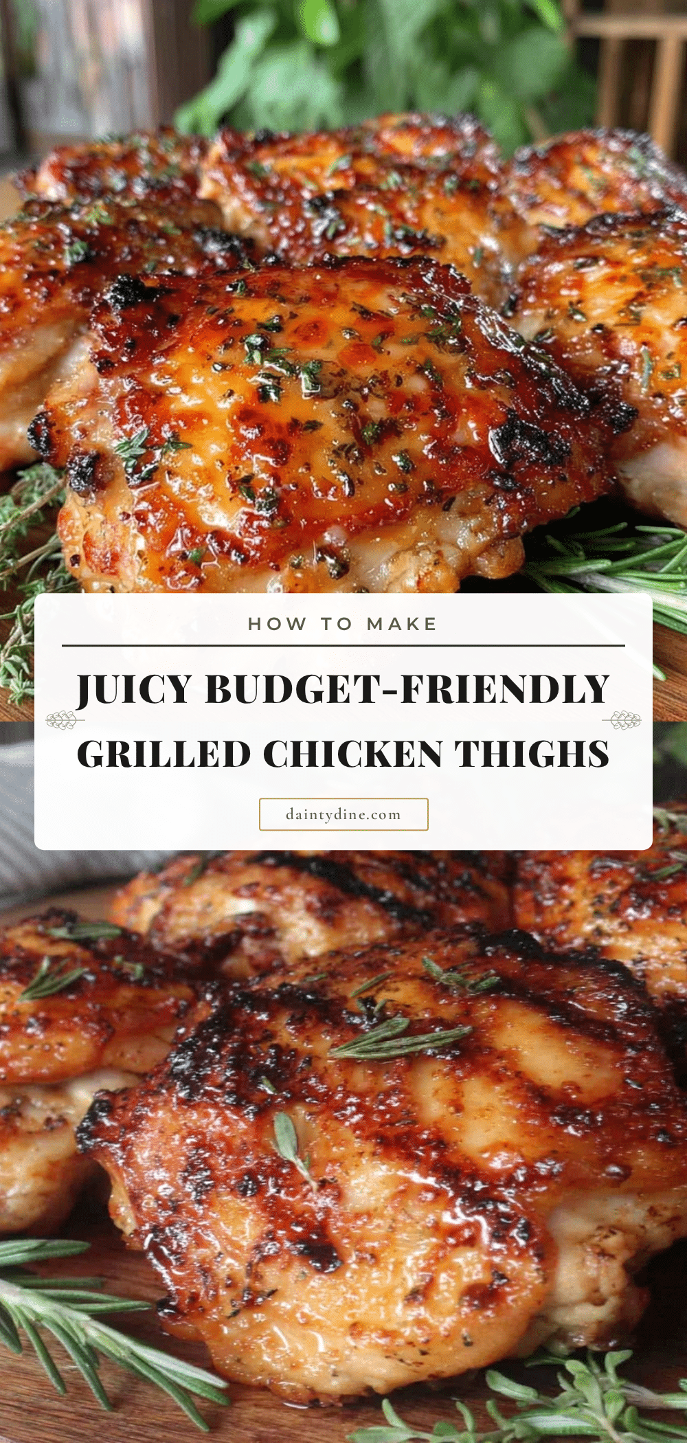 savory grilled chicken thighs recipe