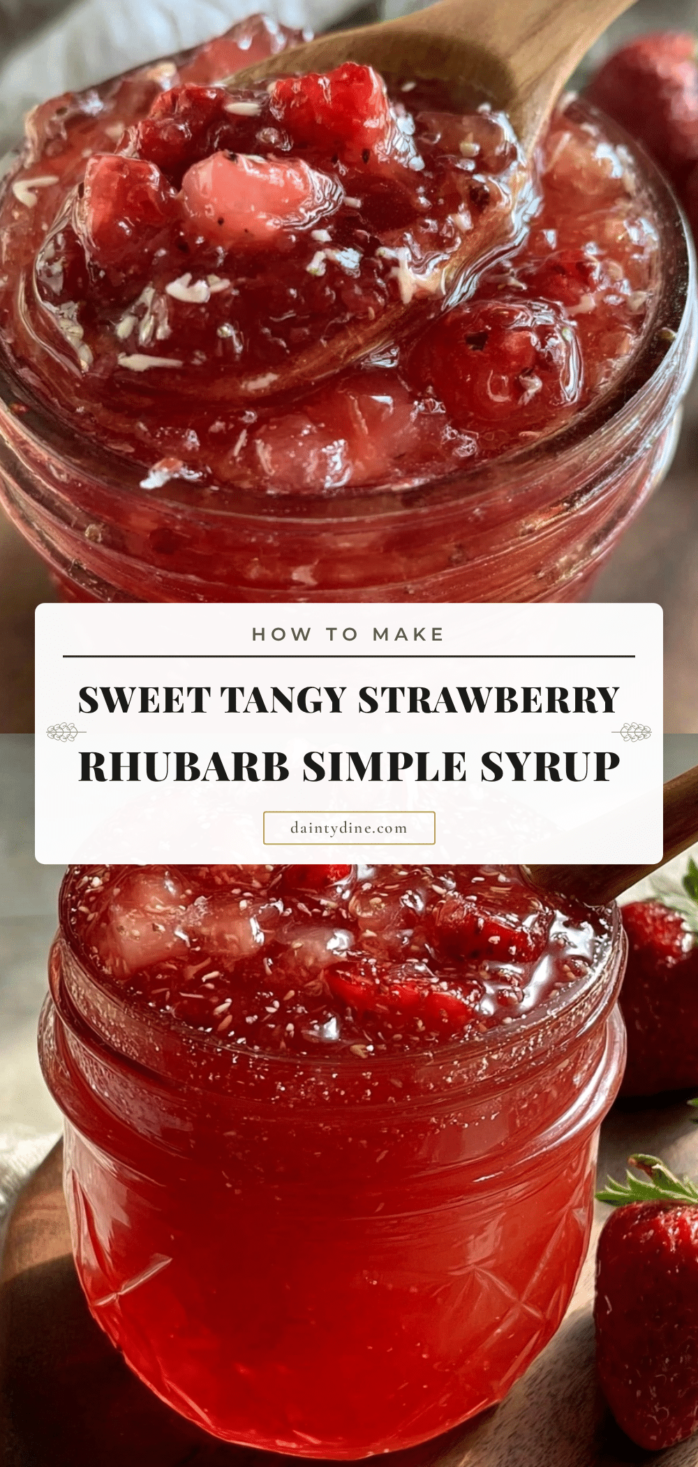 strawberry rhubarb simple syrup recipe