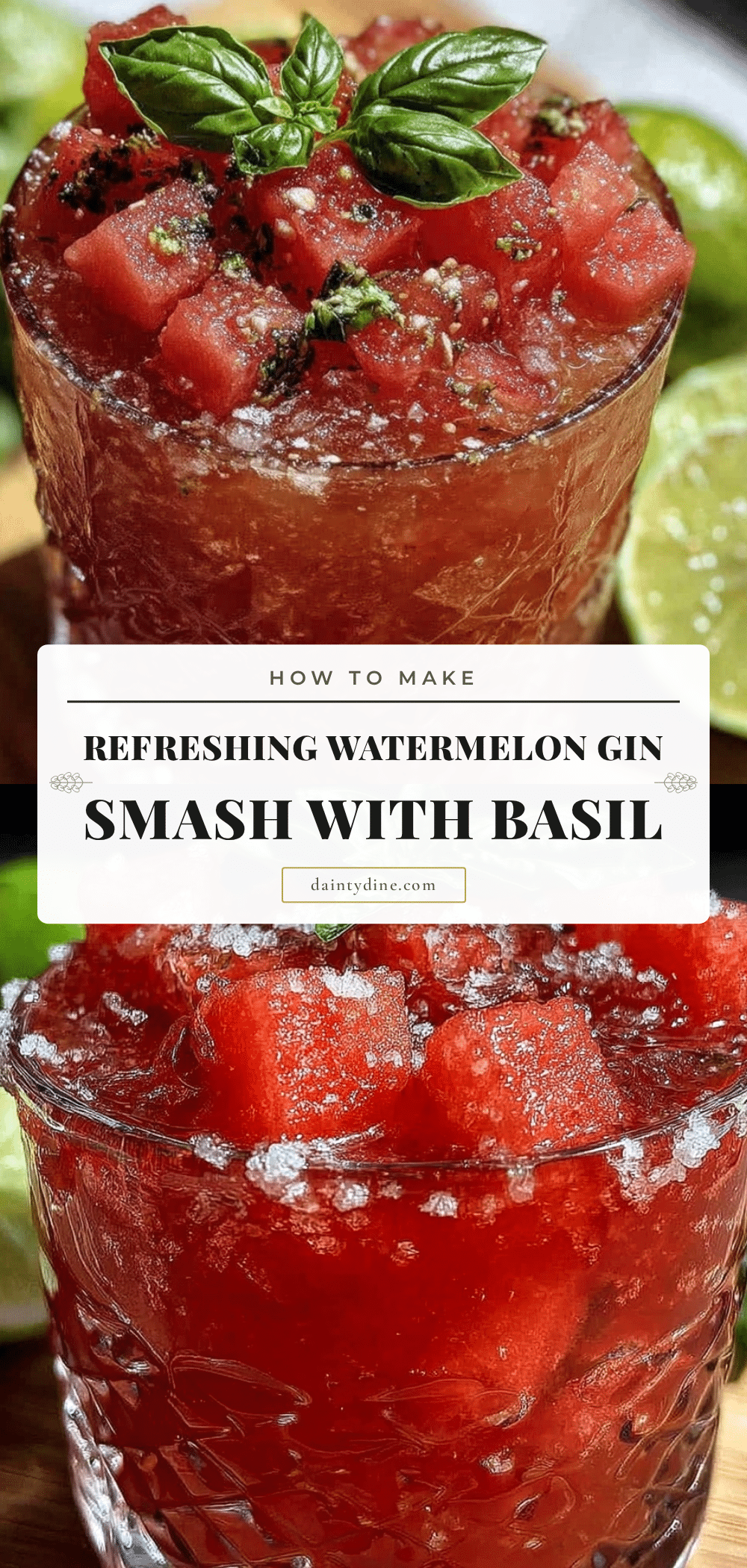 watermelon gin smash recipe