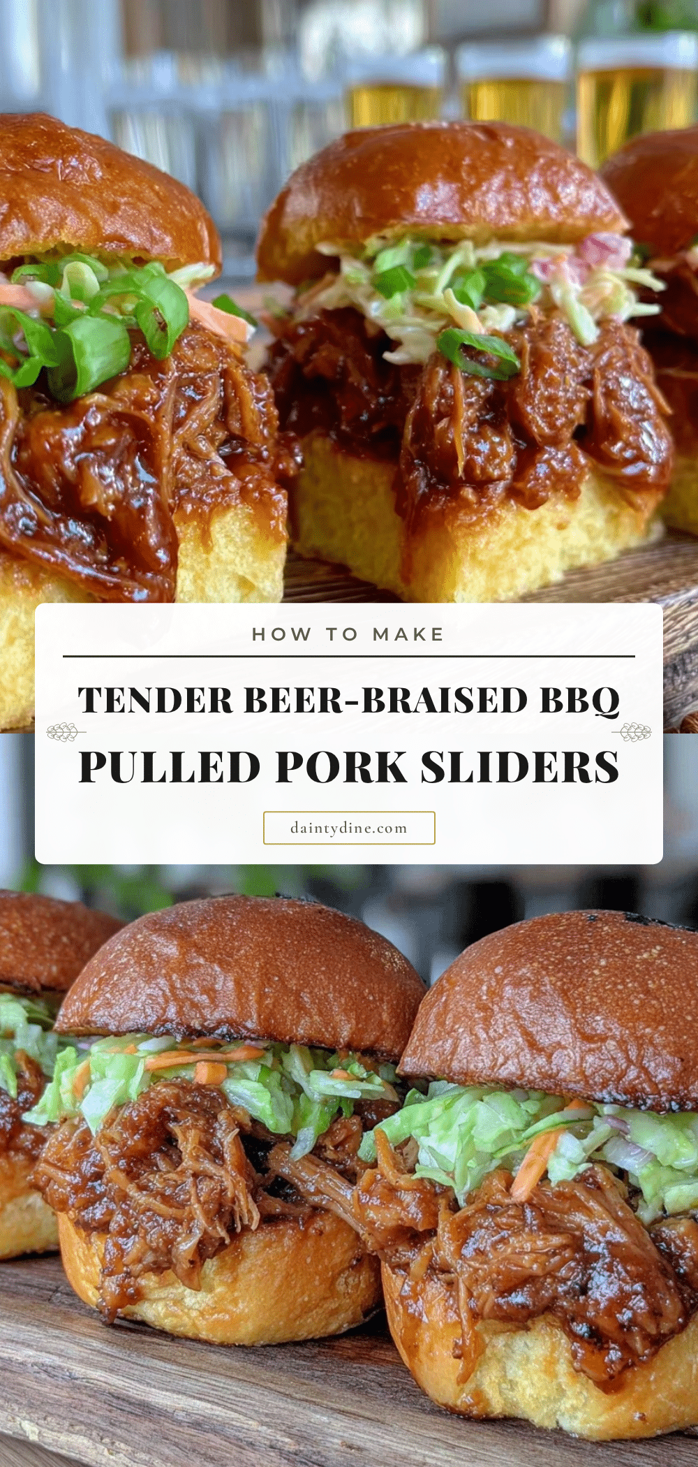 beer-braised bbq pulled pork sliders recipe