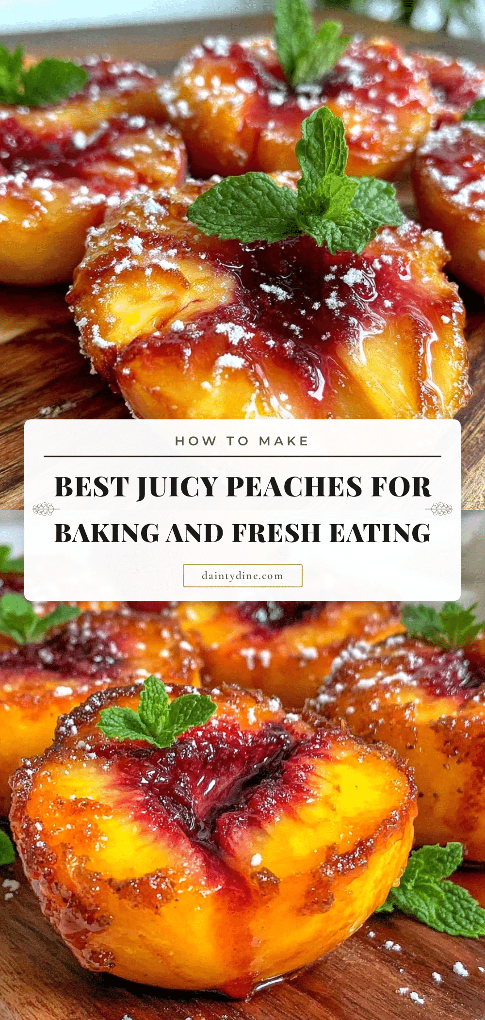 best peach variety for baking vs eating fresh recipe