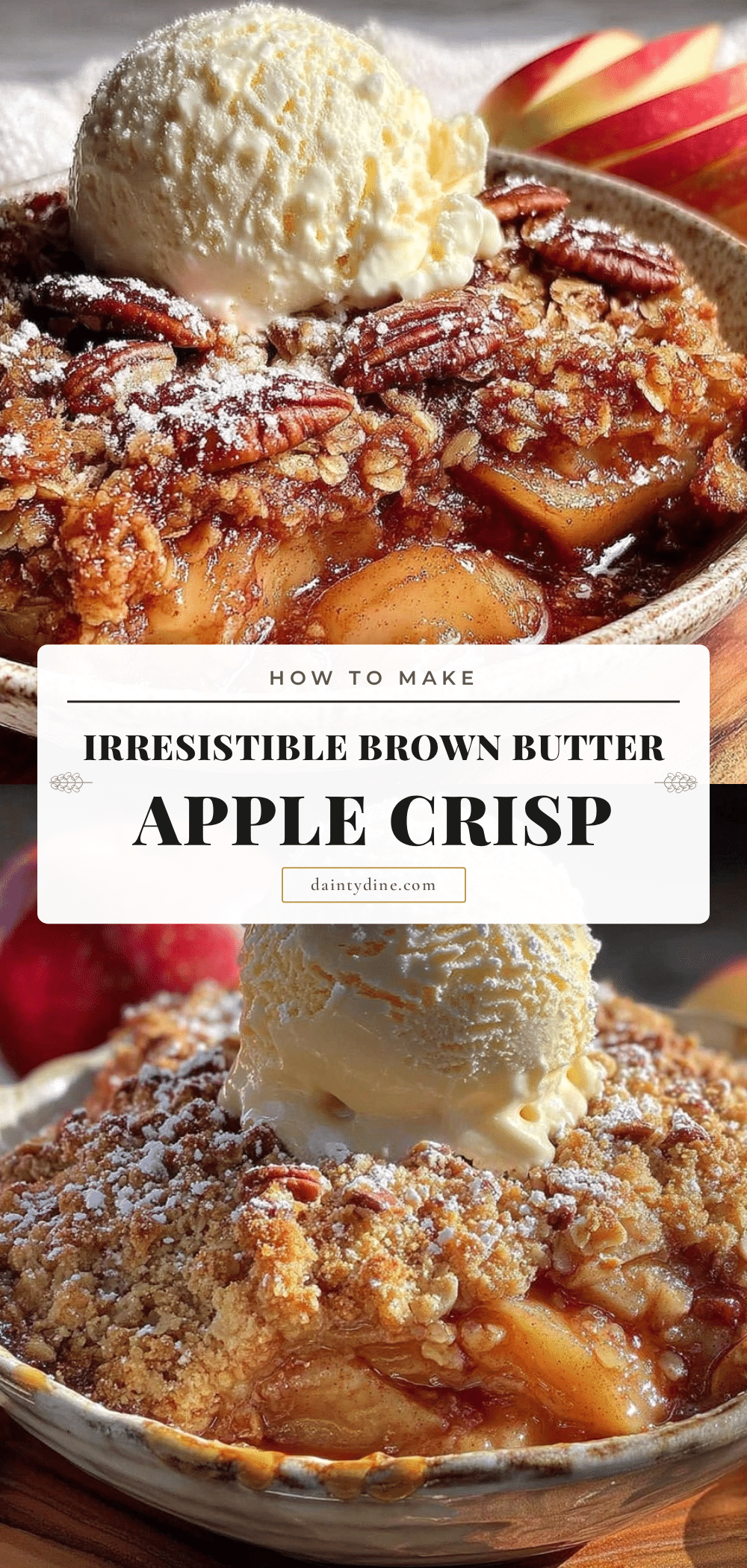 brown butter apple crisp recipe