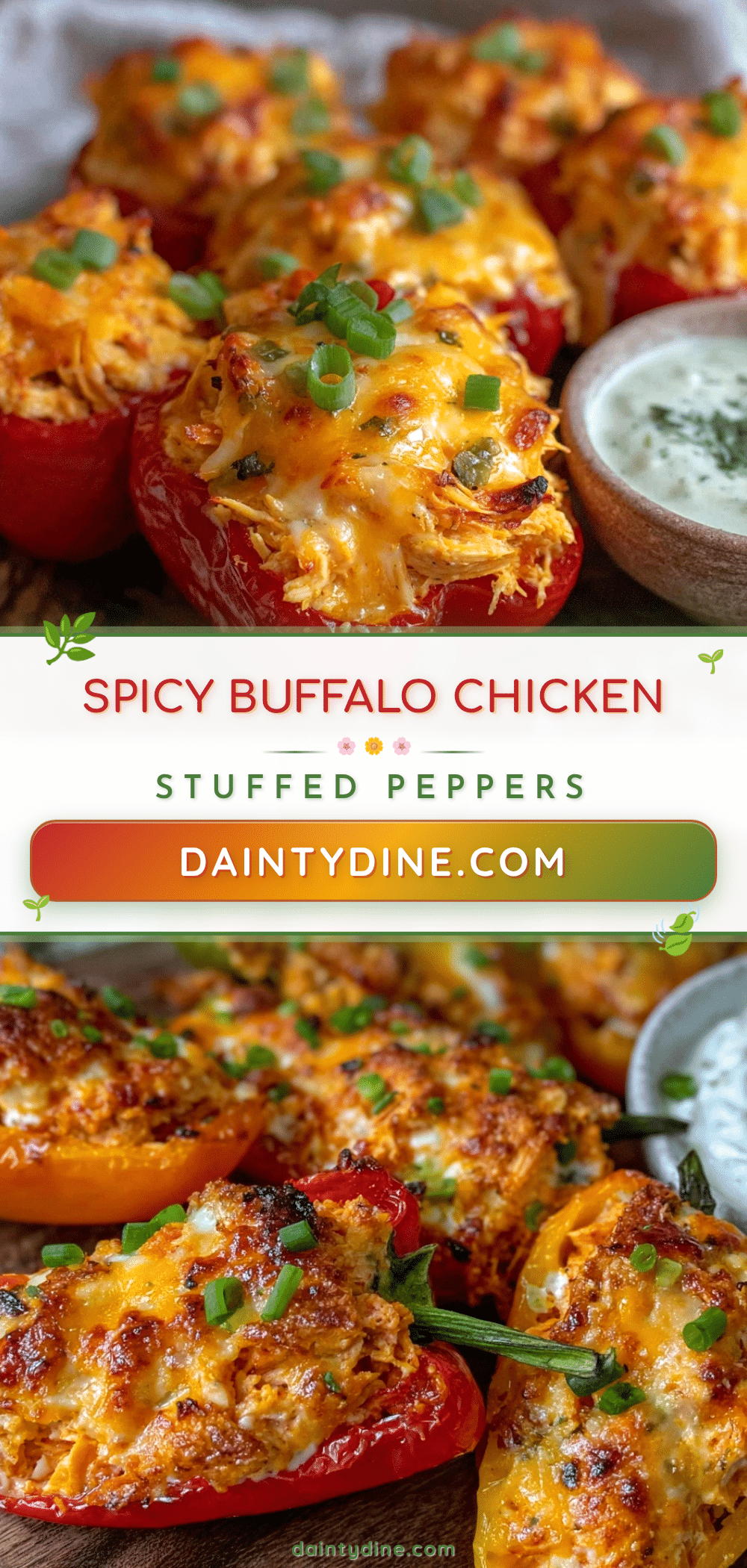 buffalo chicken stuffed mini peppers recipe