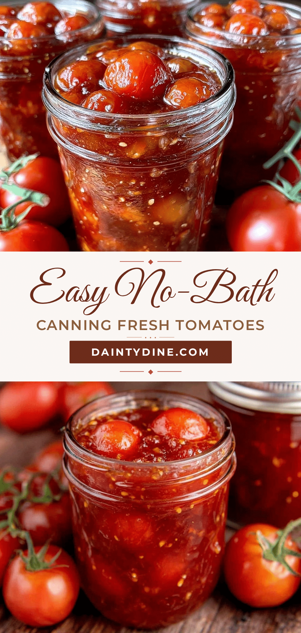 can tomatoes without water bath recipe