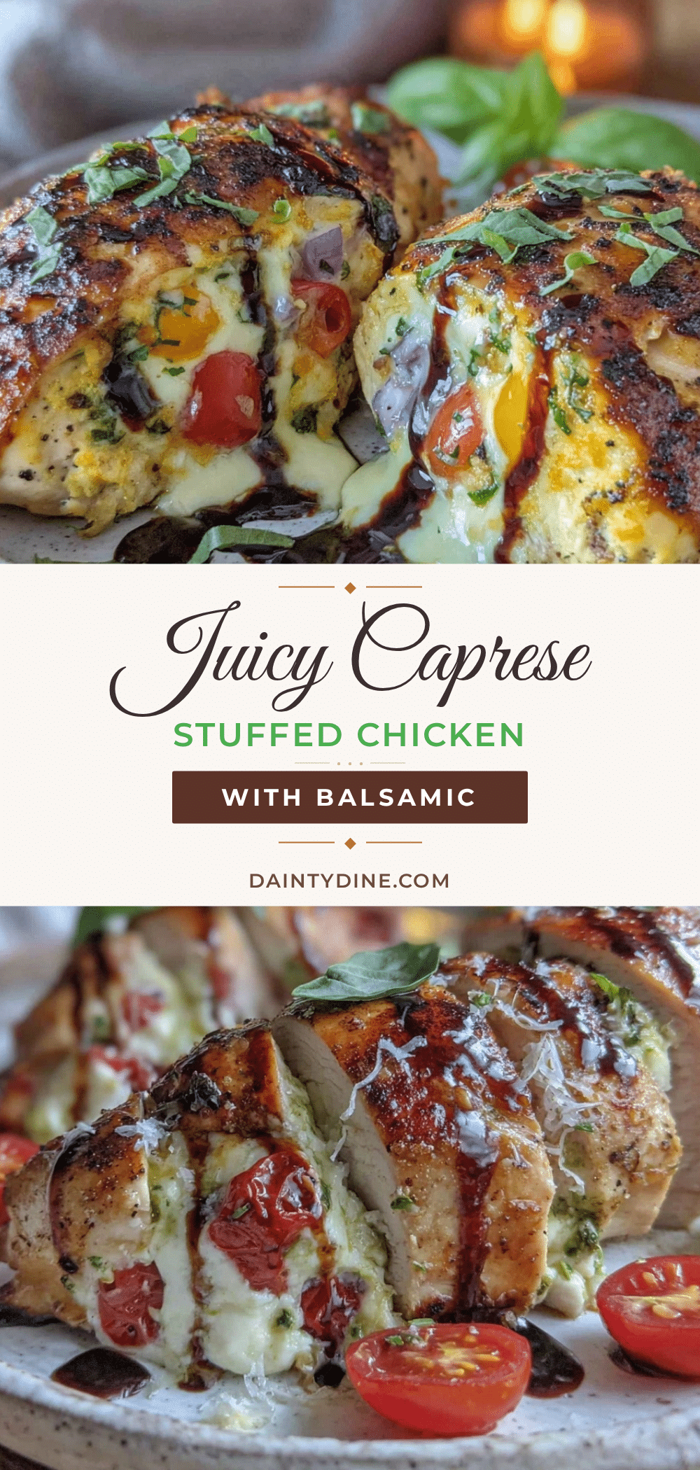 Caprese Stuffed Chicken Breast recipe