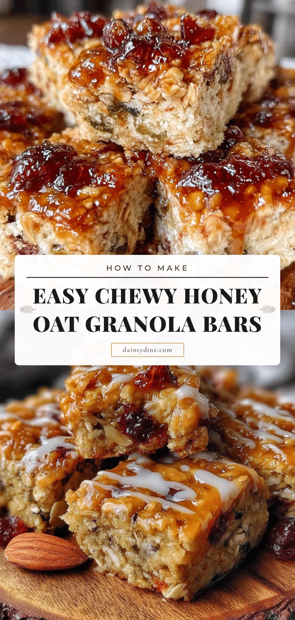 chewy homemade granola bars recipe