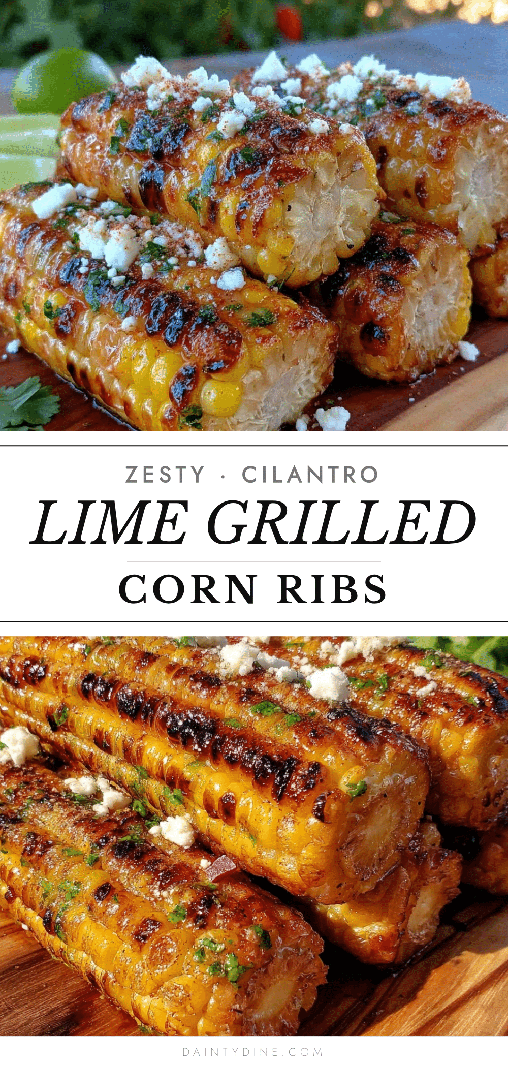 cilantro lime grilled corn ribs recipe