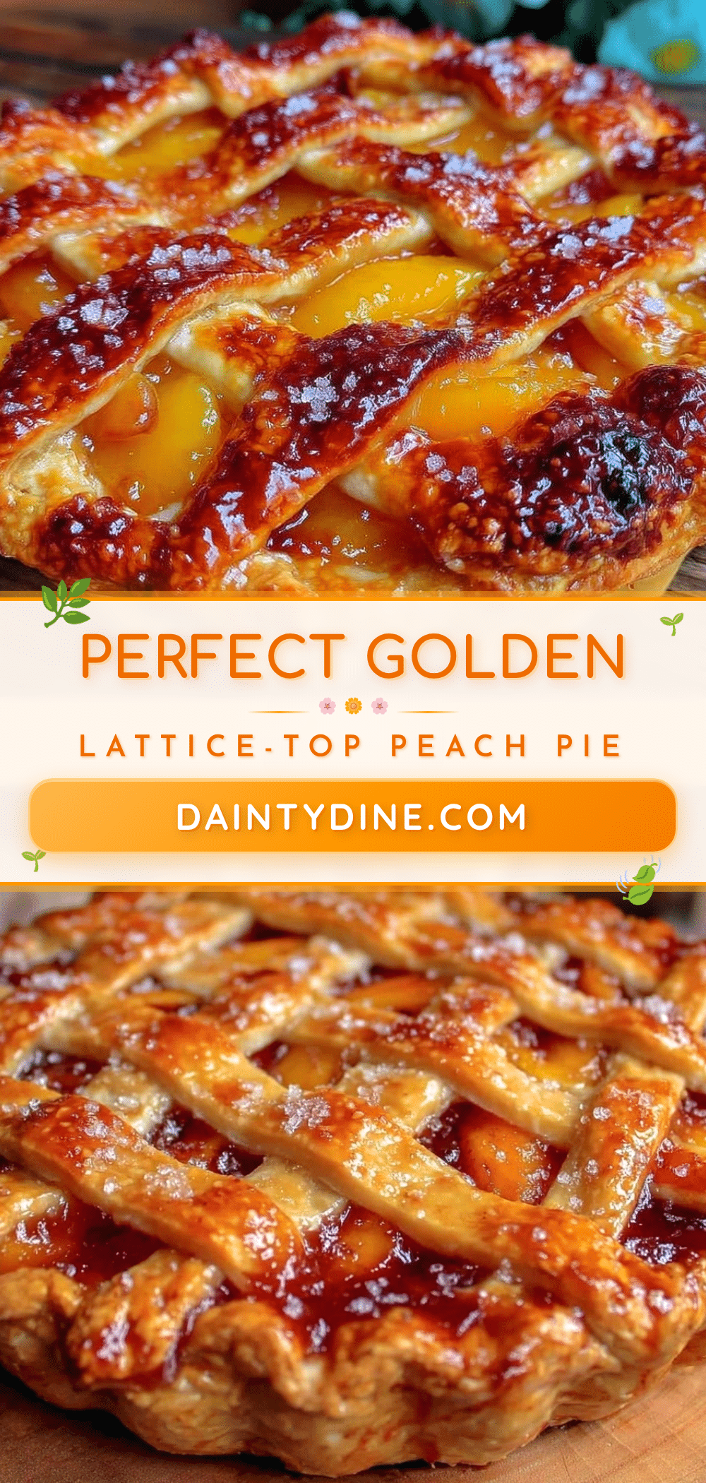 classic lattice-top peach pie recipe