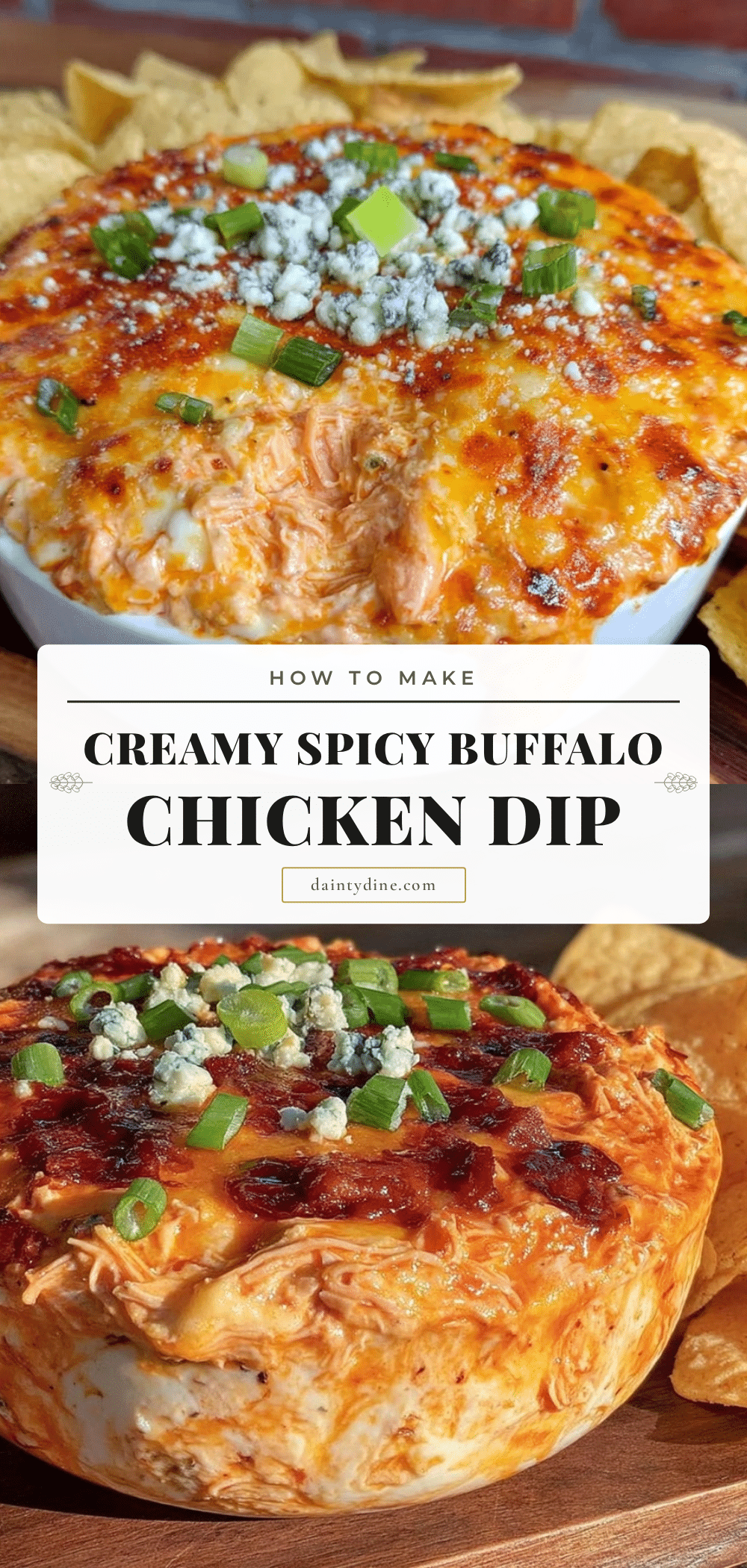 creamy buffalo chicken dip recipe