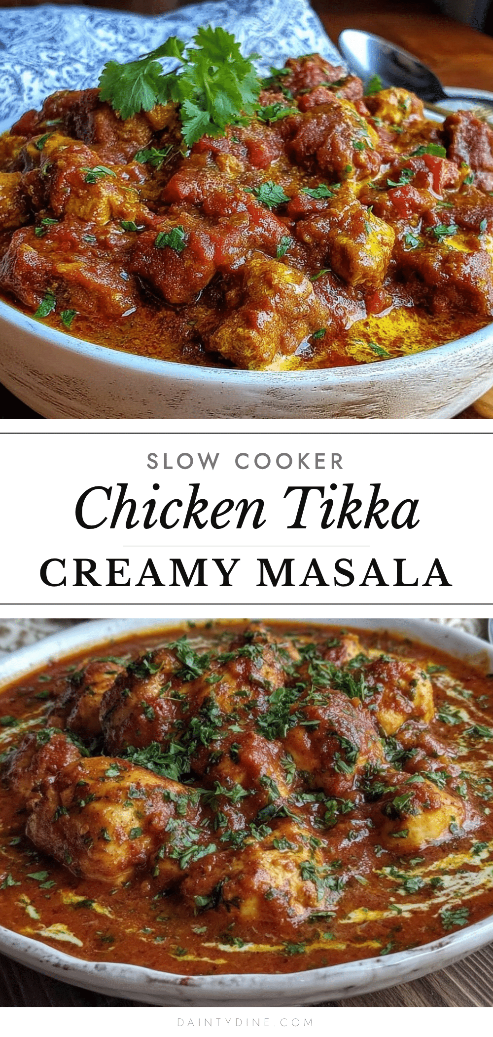 creamy slow cooker chicken tikka masala recipe