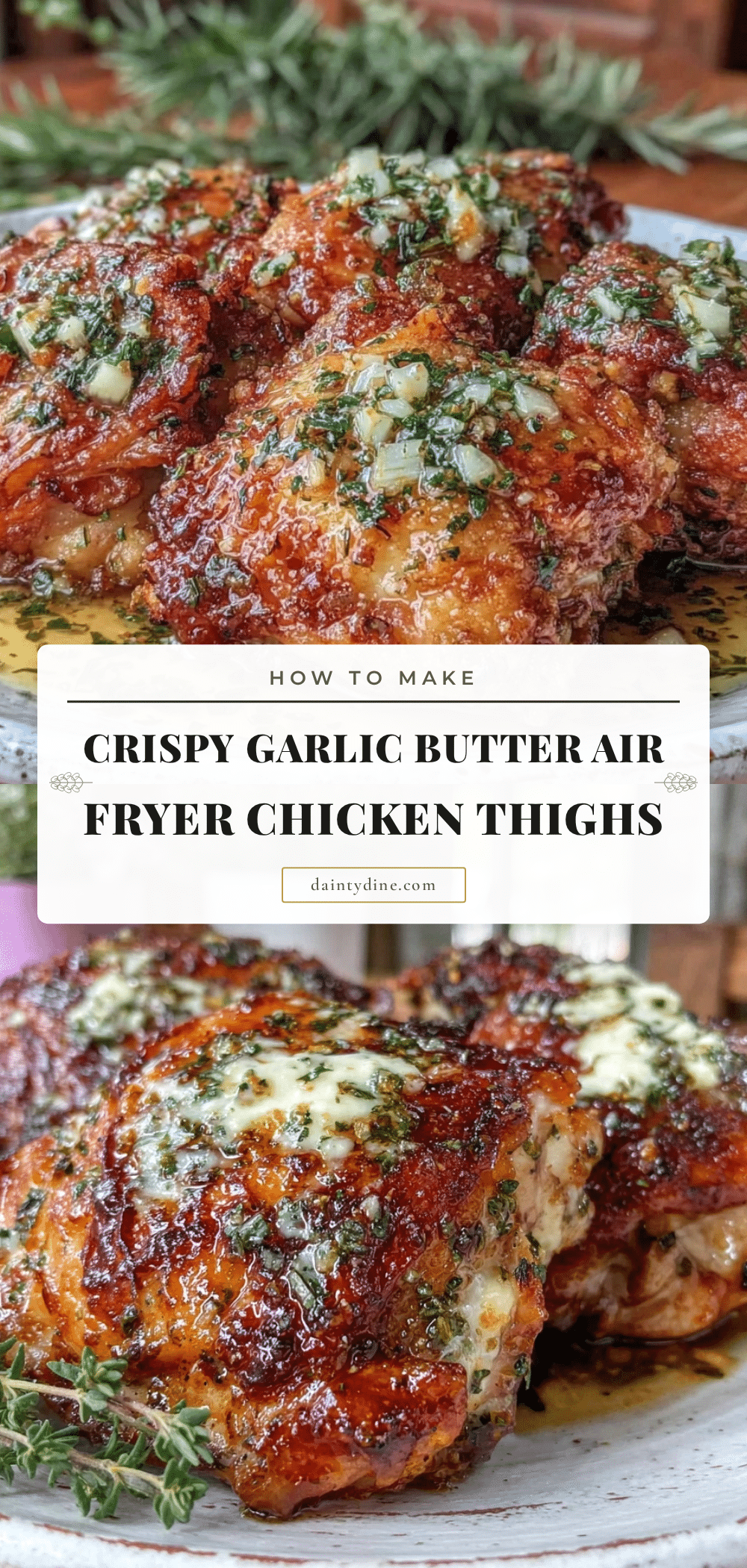 crispy air fryer chicken thighs recipe
