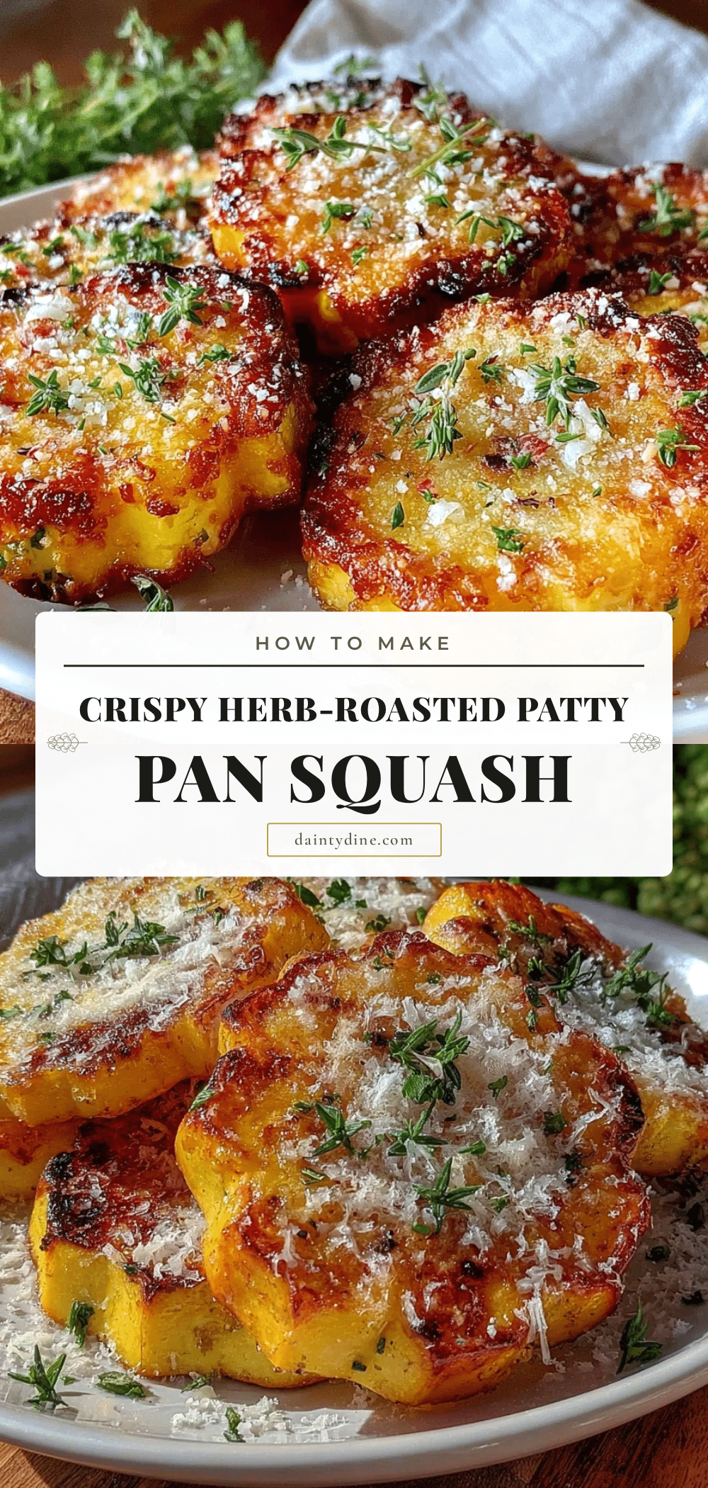crispy herb-roasted patty pan squash recipe