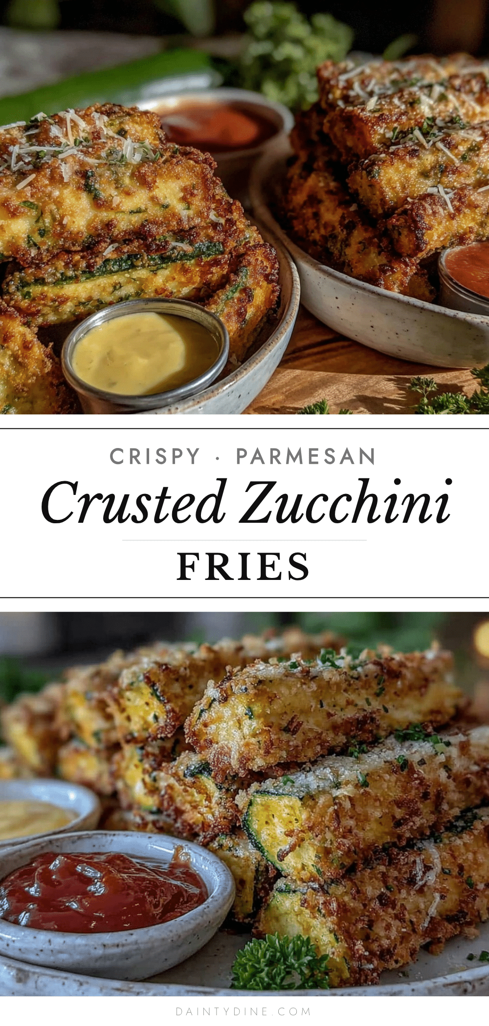 crispy parmesan zucchini fries recipe