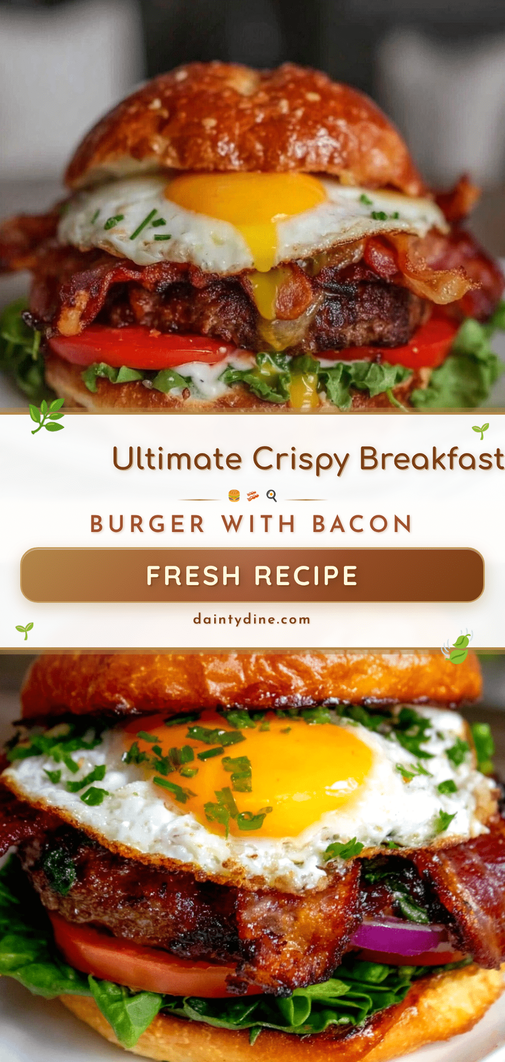 crispy ultimate breakfast burger recipe