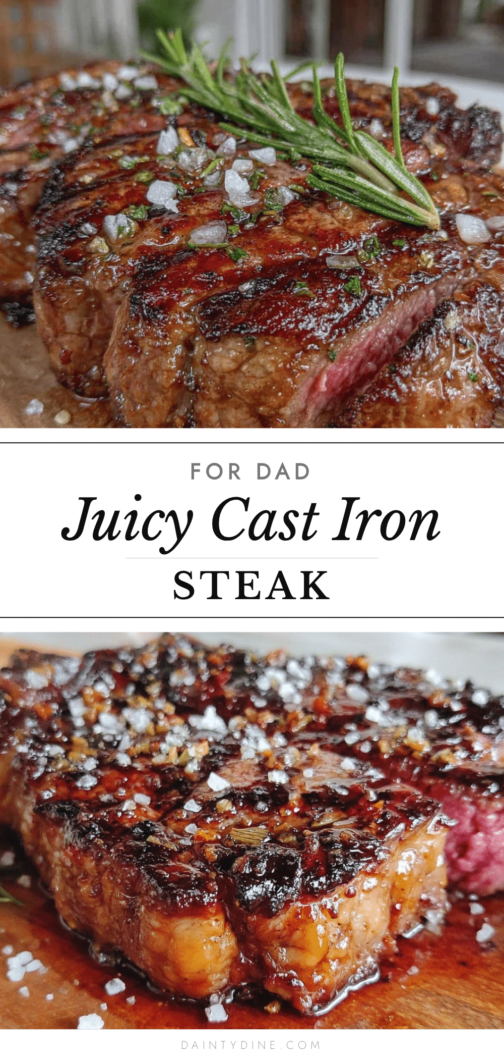 fathers day steak recipe cast iron pan recipe
