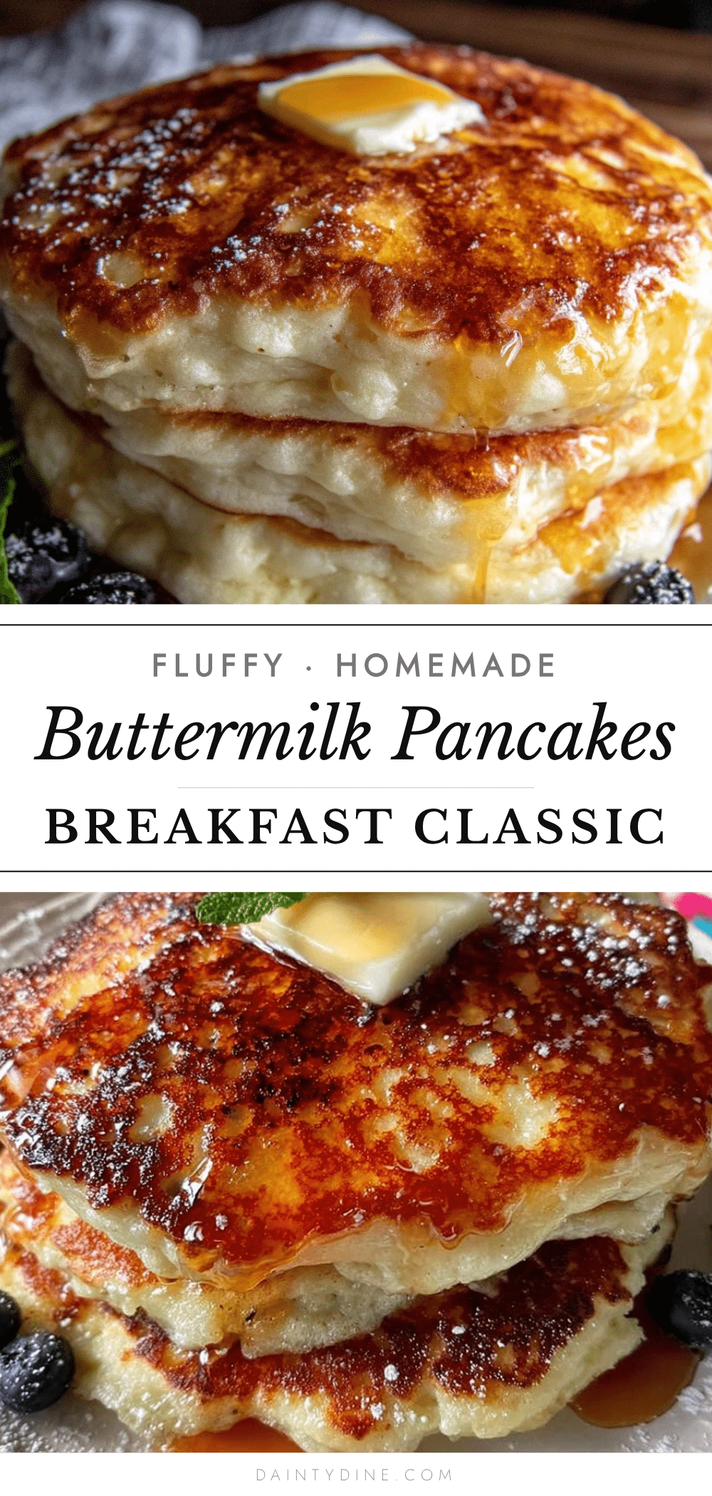 fluffy buttermilk pancakes recipe