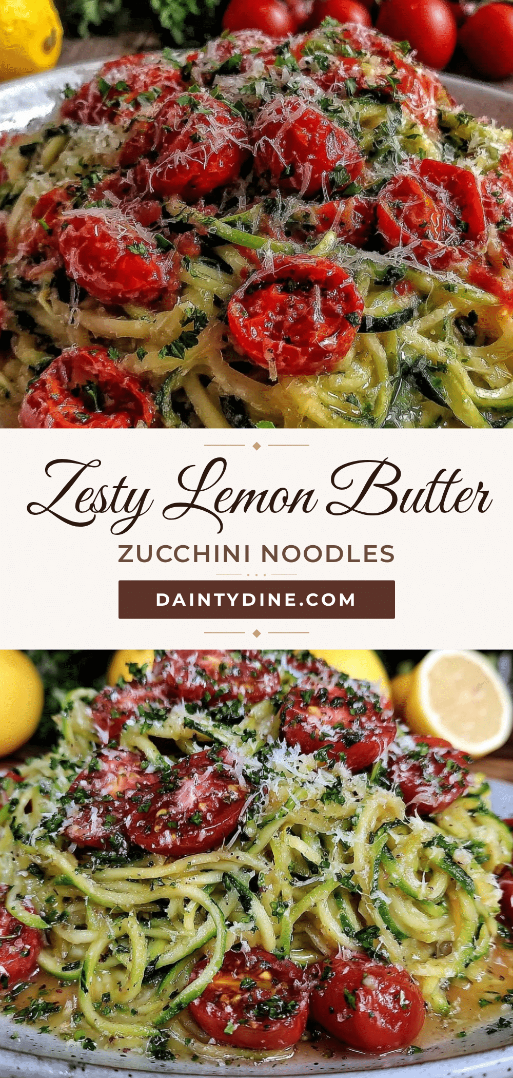 fresh lemon butter zucchini noodles recipe recipe