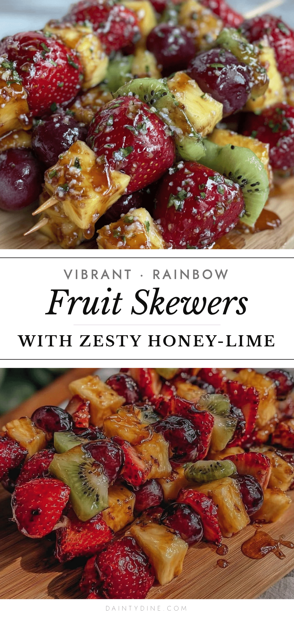 fresh rainbow fruit skewers recipe