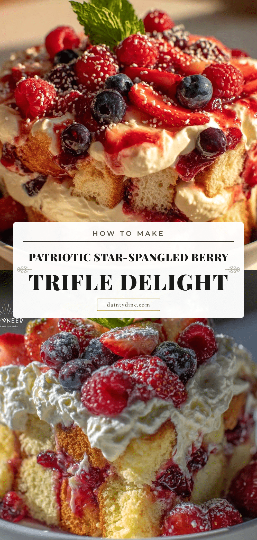 fresh star-spangled berry trifle recipe