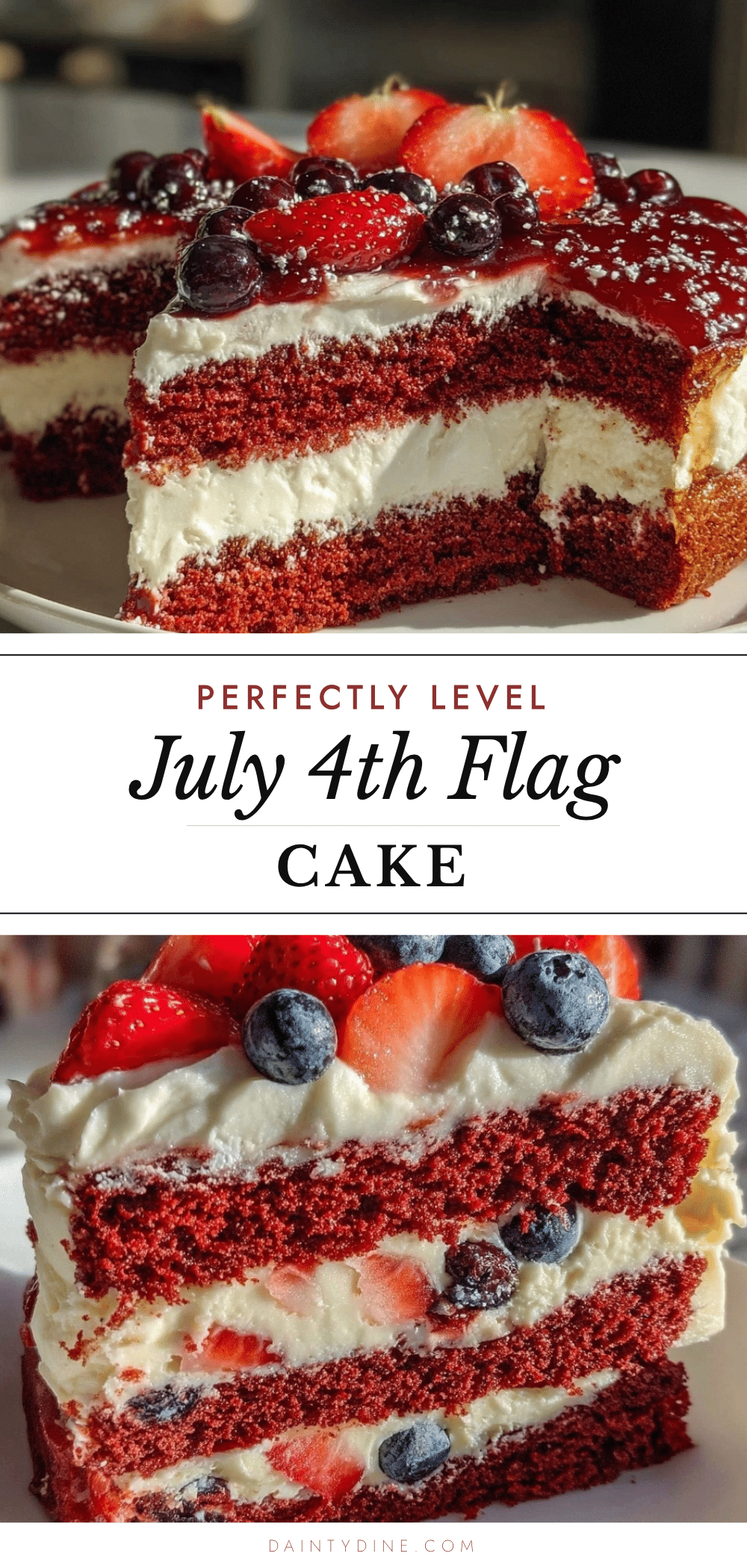july 4th flag cake recipe