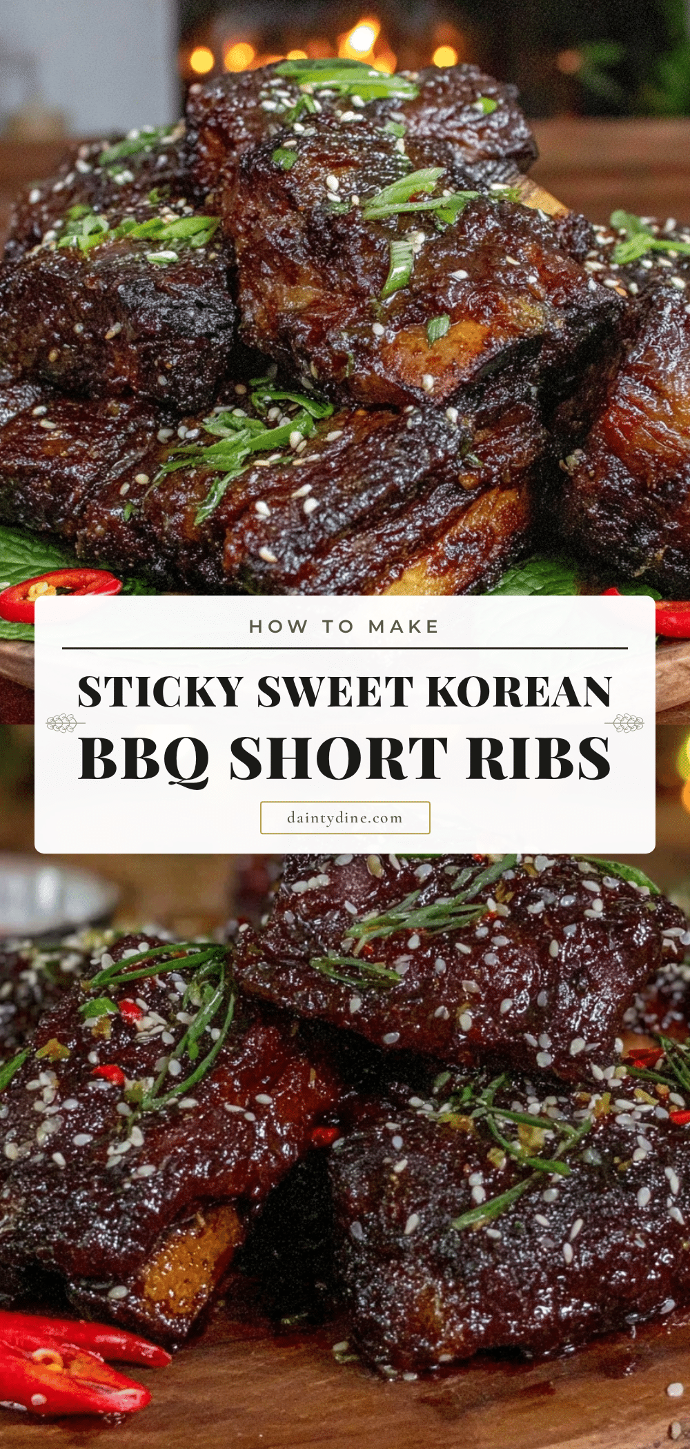 Korean BBQ beef short ribs recipe