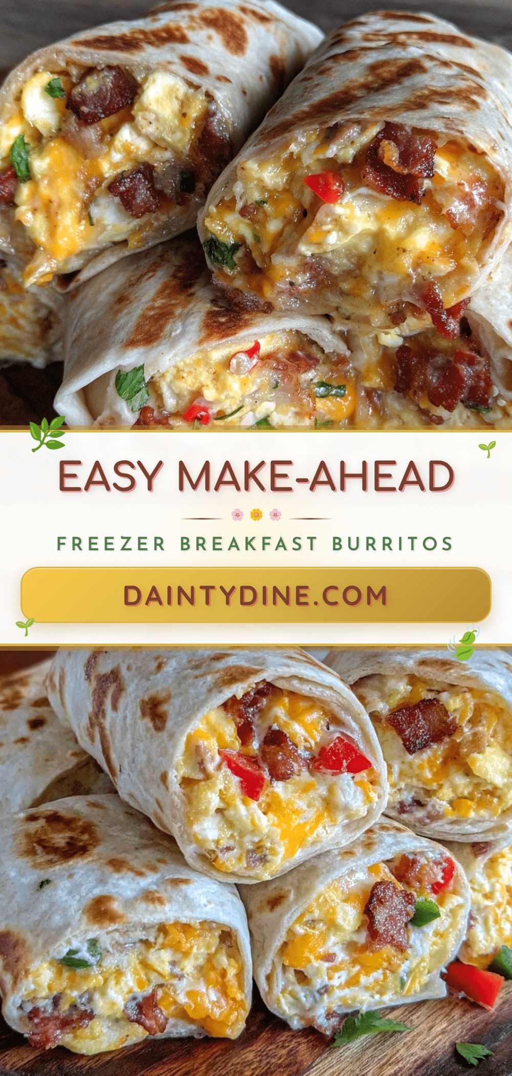 make-ahead freezer breakfast burritos recipe