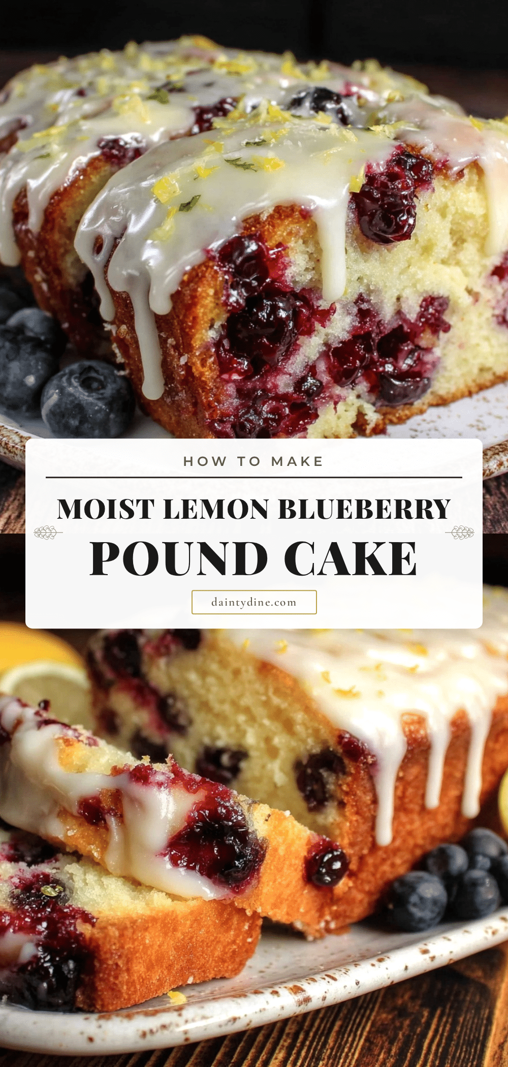 moist lemon blueberry pound cake recipe
