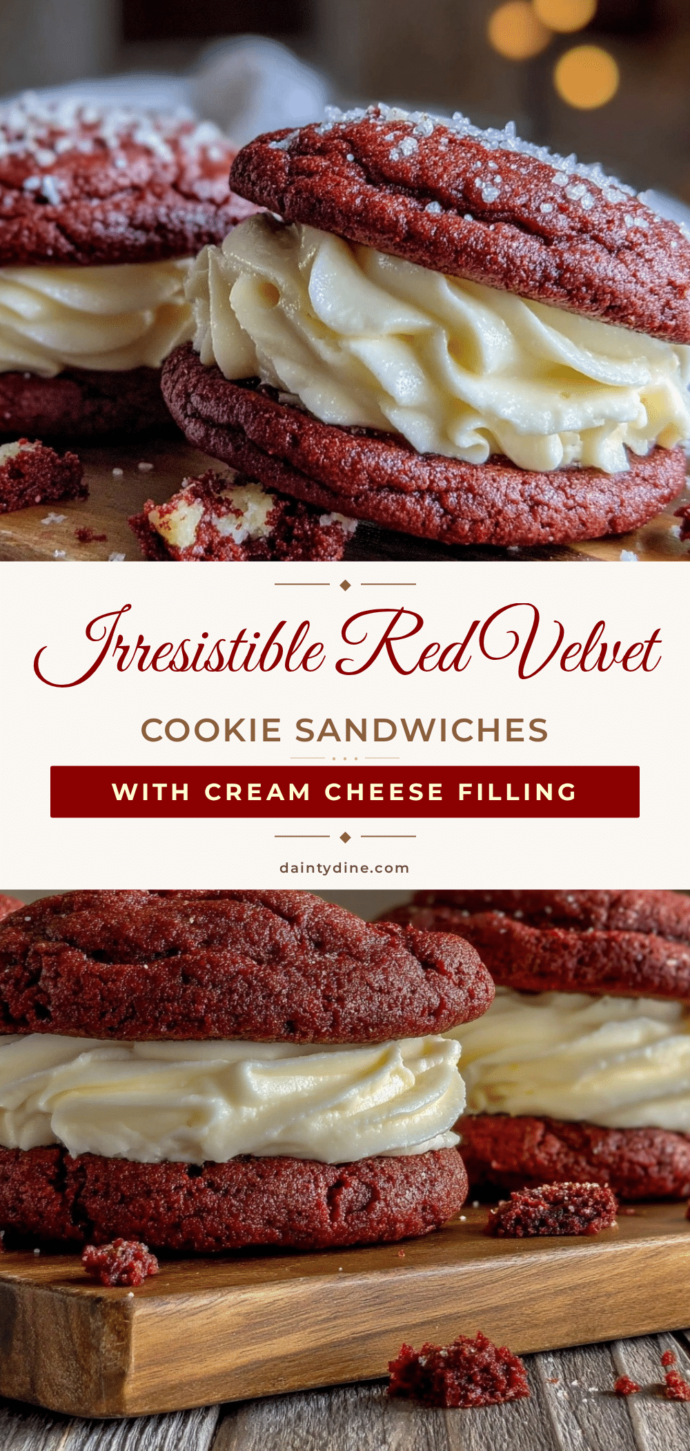 red velvet cookie sandwiches recipe