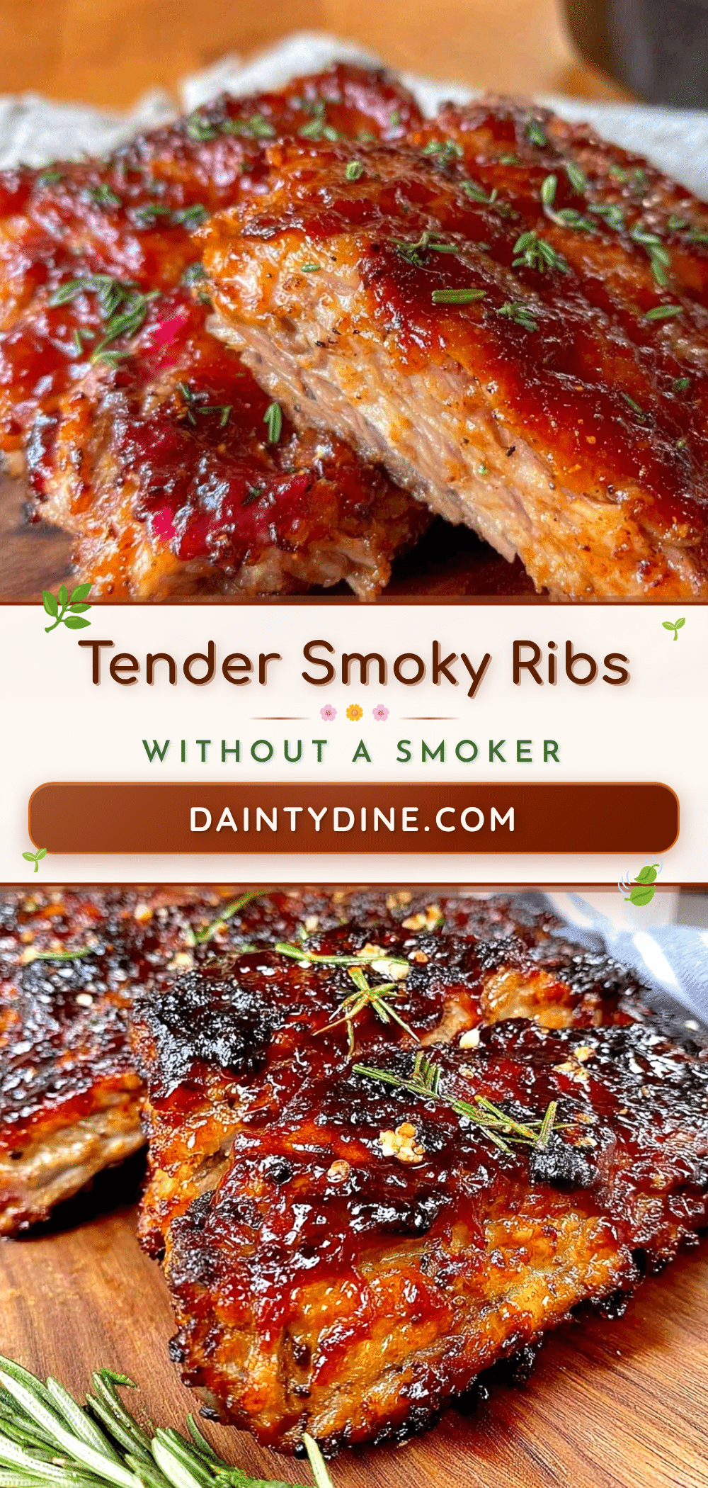 smoky ribs without smoker recipe