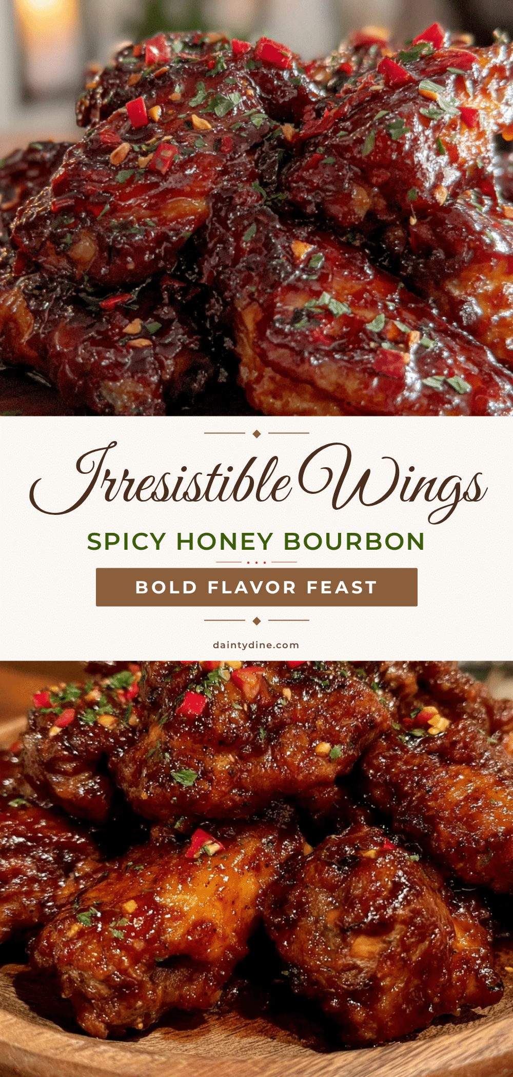 spicy honey bourbon bbq wings recipe